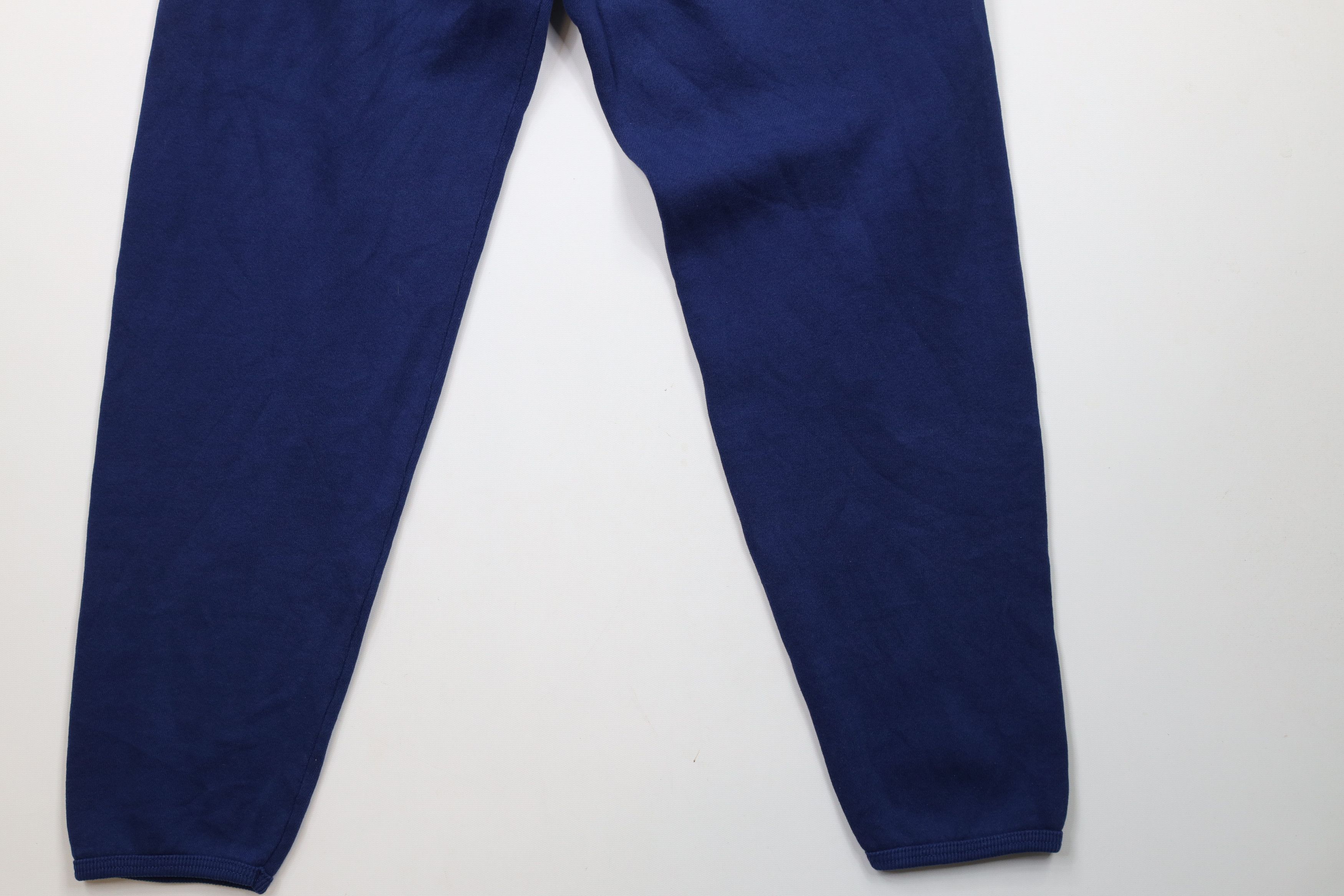 Vintage Vintage 90s Streetwear Blank Sweatpants Joggers Blue USA Size 26" / US 2 / IT 38 - 11 Thumbnail
