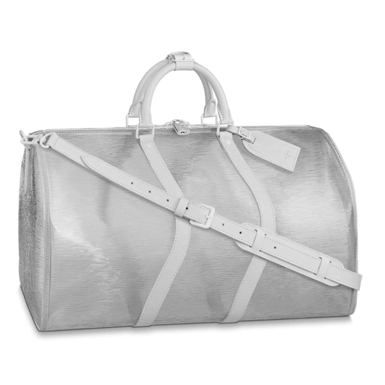 Louis Vuitton Louis Vuitton Clear Epi White Duffle Weekend Travel Bag Size ONE SIZE - 1 Thumbnail