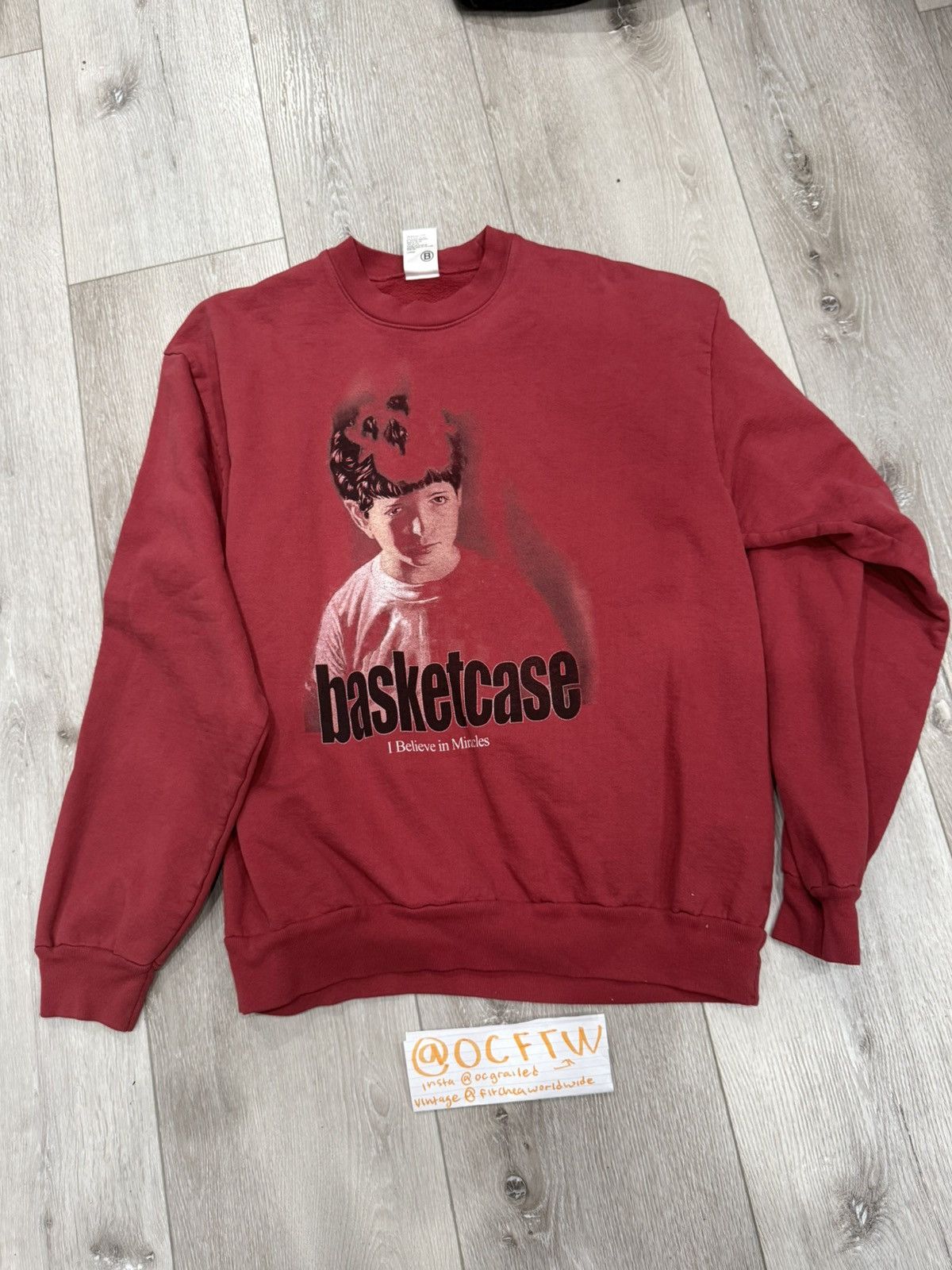 Basketcase Gallery Miracle Crewneck Maroon