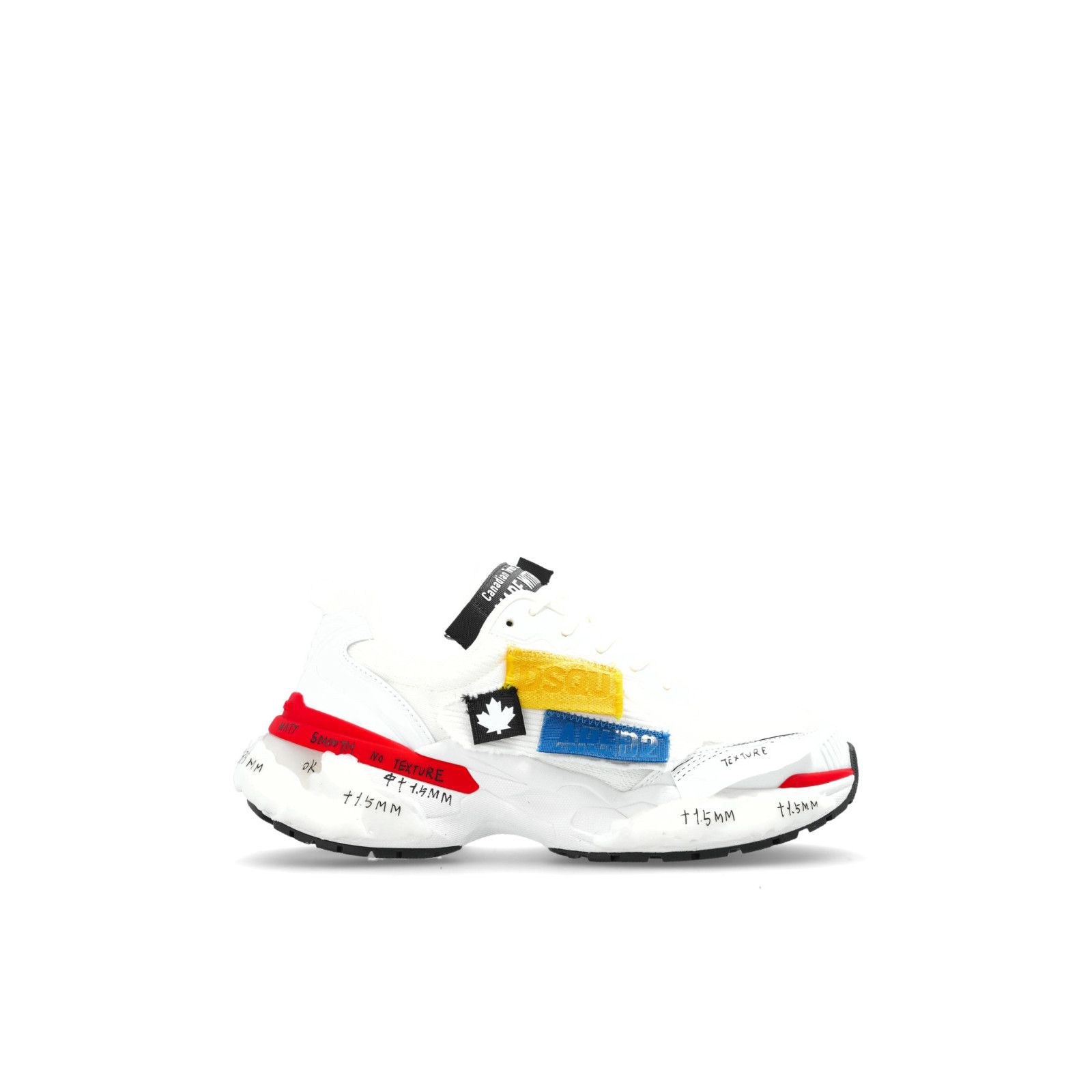 Dsquared2 DSQUARED2 Faster White Fabric Sneakers New And Authentic (Me Size US 7 / EU 40 - 1 Thumbnail