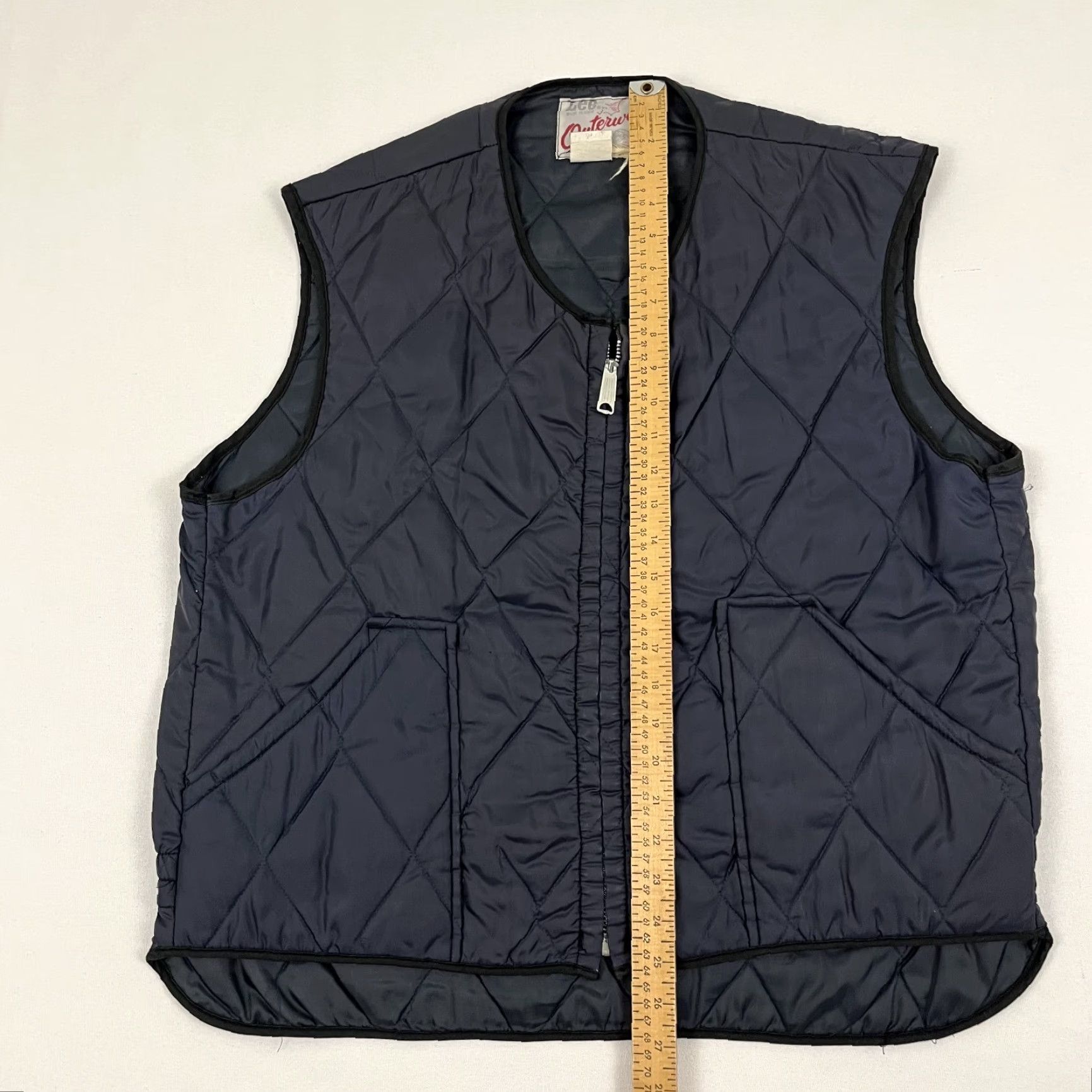 Lee VINTAGE Lee Vest Mens XL Blueish Gray Outerwear Quilted Jacket Made in USA Size US XL / EU 56 / 4 - 3 Thumbnail