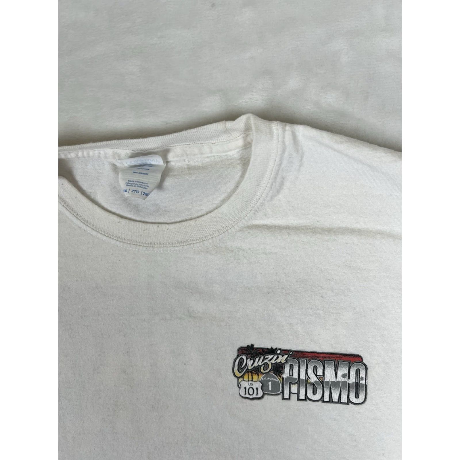Vintage VINTAGE Cruzin Pismo Beach T-Shirt 2XL Men White Cars 90s California Car Show Hot Rod Cruising Size US XXL / EU 58 / 5 - 3 Thumbnail