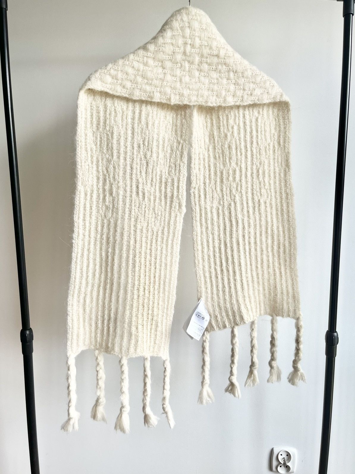 Jil Sander Jil Sander + AW24 alpaca mohair blend chunky knit scarf Size ONE SIZE - 7 Thumbnail