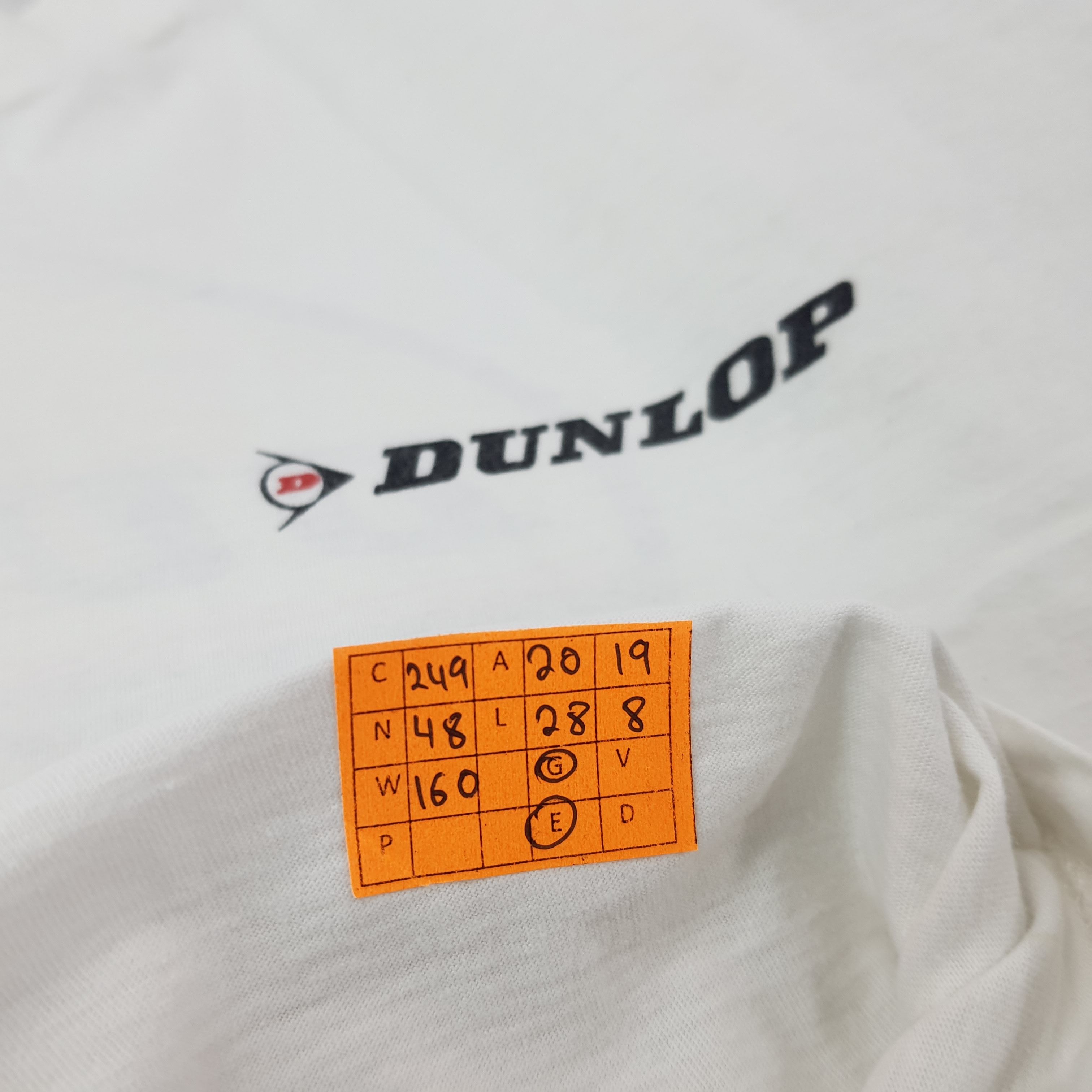 Japanese Brand Vintage DUNLOP Motorsports Single Stitch Tshirt C249N48 Size US M / EU 48-50 / 2 - 7 Thumbnail