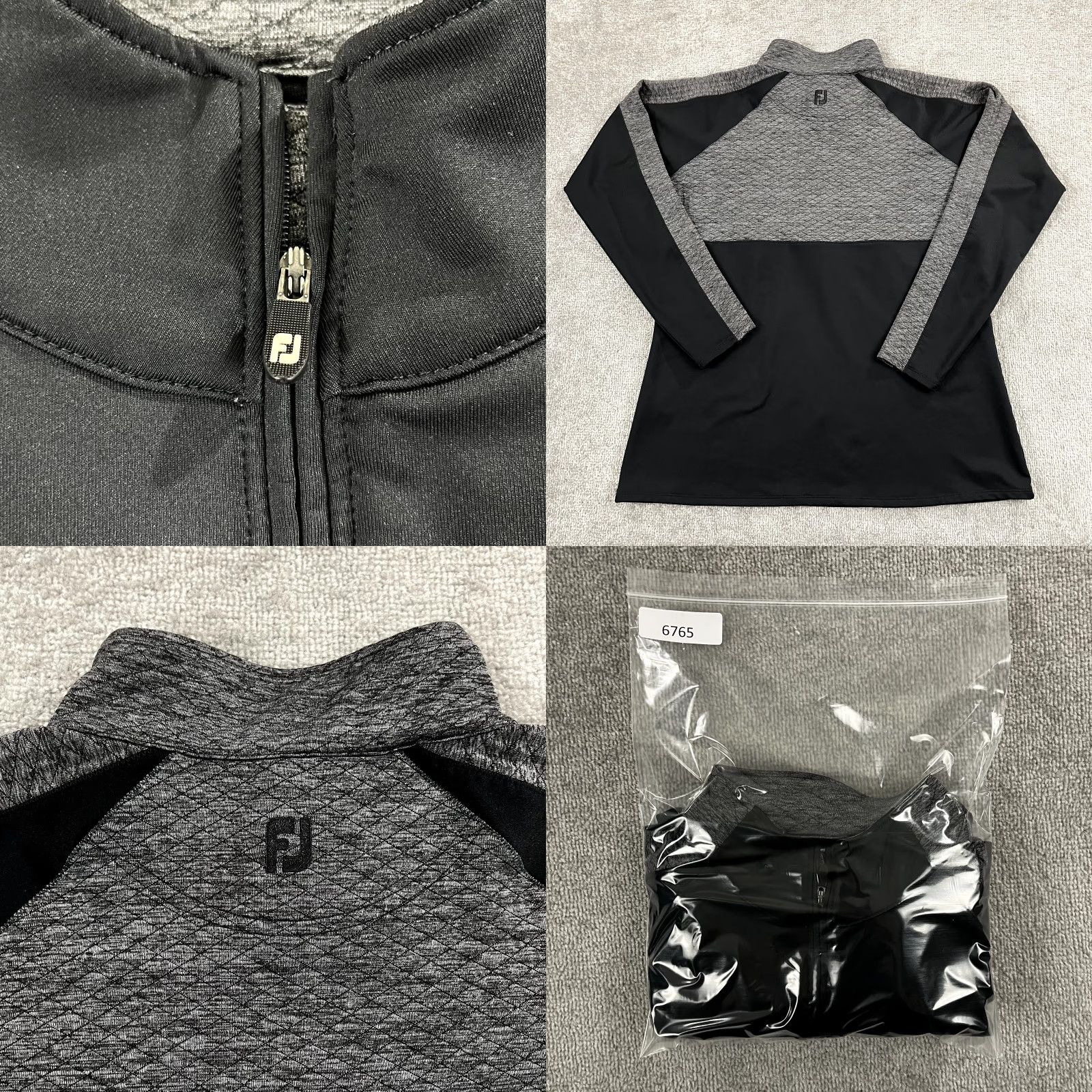 Footjoy FootJoy Jacket Womens XL Black Gray 1/4 Zip Activewear Athleisure Golf Kings Creek CC.jacket Size XL / US 12-14 / IT 48-50 - 8 Thumbnail
