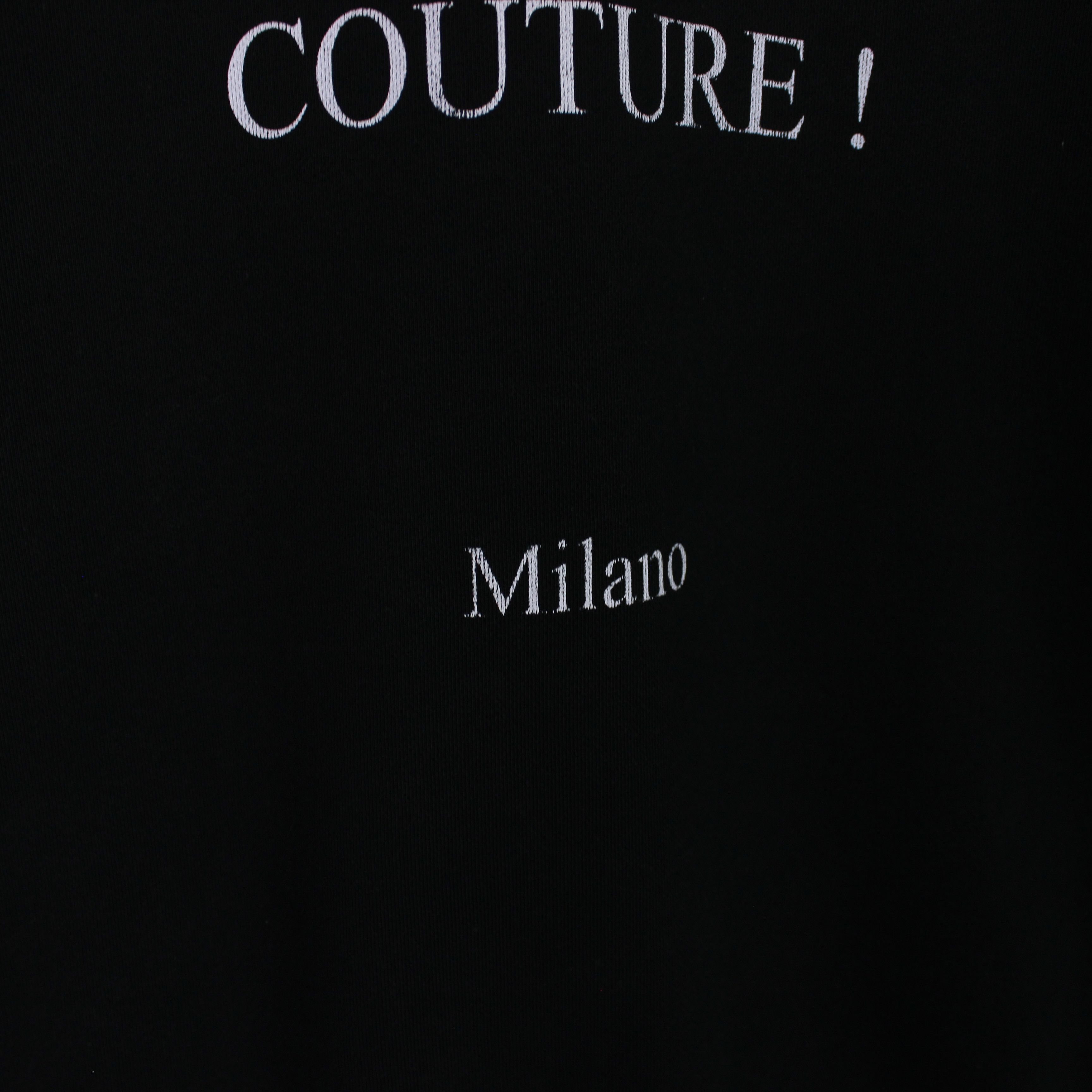 Moschino Moschino couture centr hoodie men logo black L XL Size US L / EU 52-54 / 3 - 6 Thumbnail