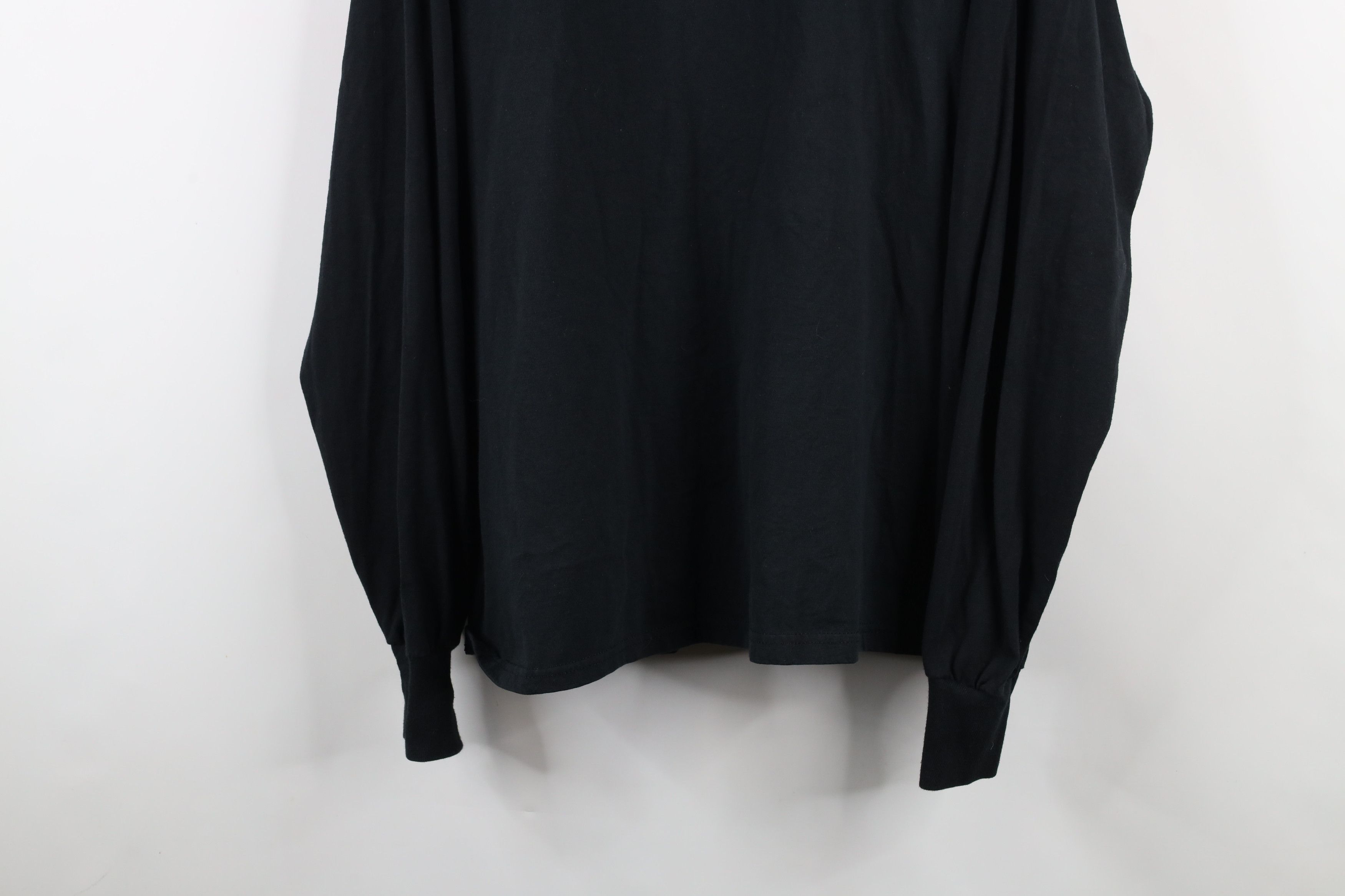 Vintage Vintage 90s Streetwear Faded Blank Long Sleeve T-Shirt Black Size US XXL / EU 58 / 5 - 3 Thumbnail