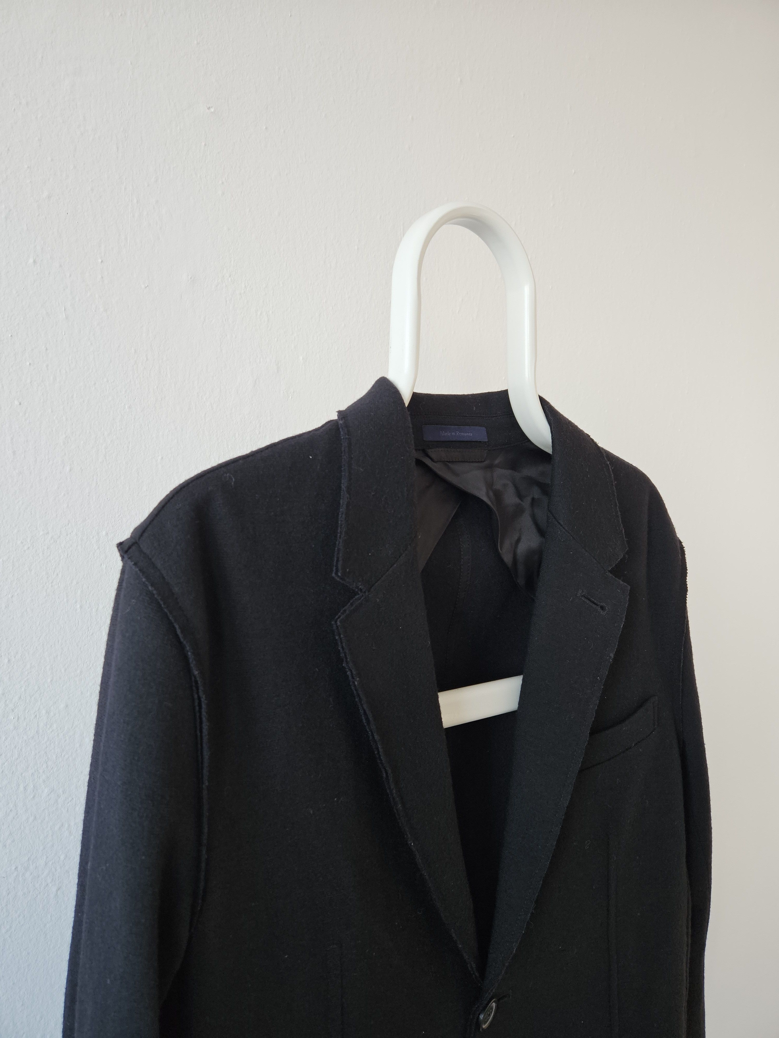 Lanvin Lanvin quarter-lined wool raw edge blazer Size 48R - 3 Thumbnail