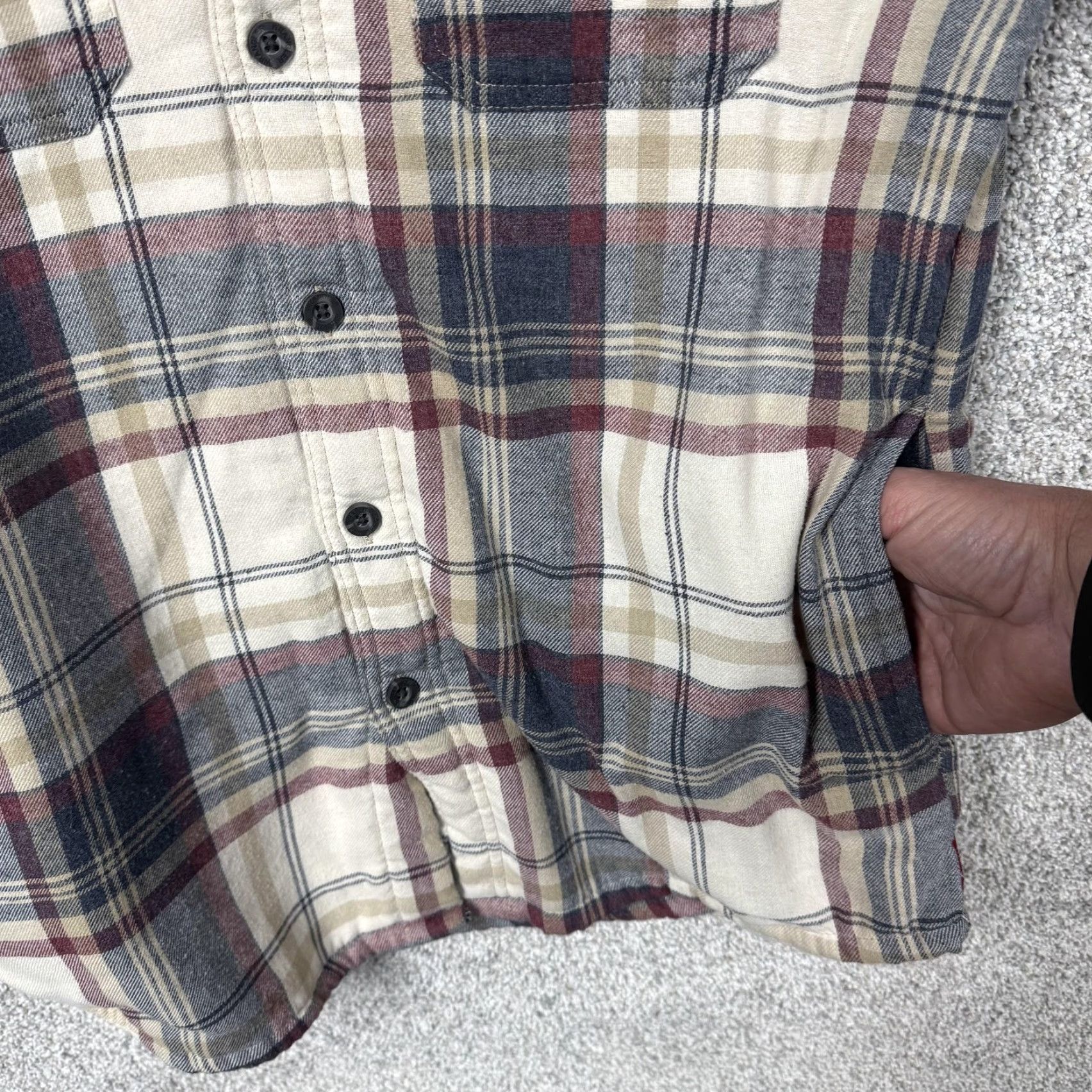 Wrangler Wrangler Shirt Jacket Shacket Plaid Cotton-Blend Flannel Sherpa Lined Puffer Style Men’s S Cream Blue Multicolor Casual Workwear Size US S / EU 44-46 / 1 - 6 Thumbnail
