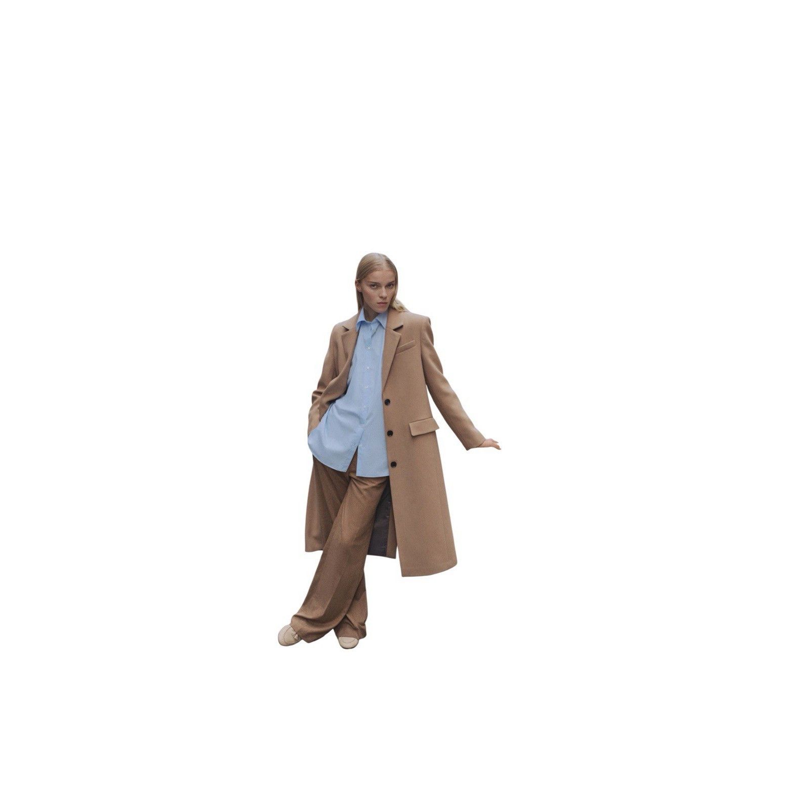 Mango MANGO LONG WOOL WOMEN COAT MSRP $325 Size M / US 6-8 / IT 42-44 - 4 Thumbnail