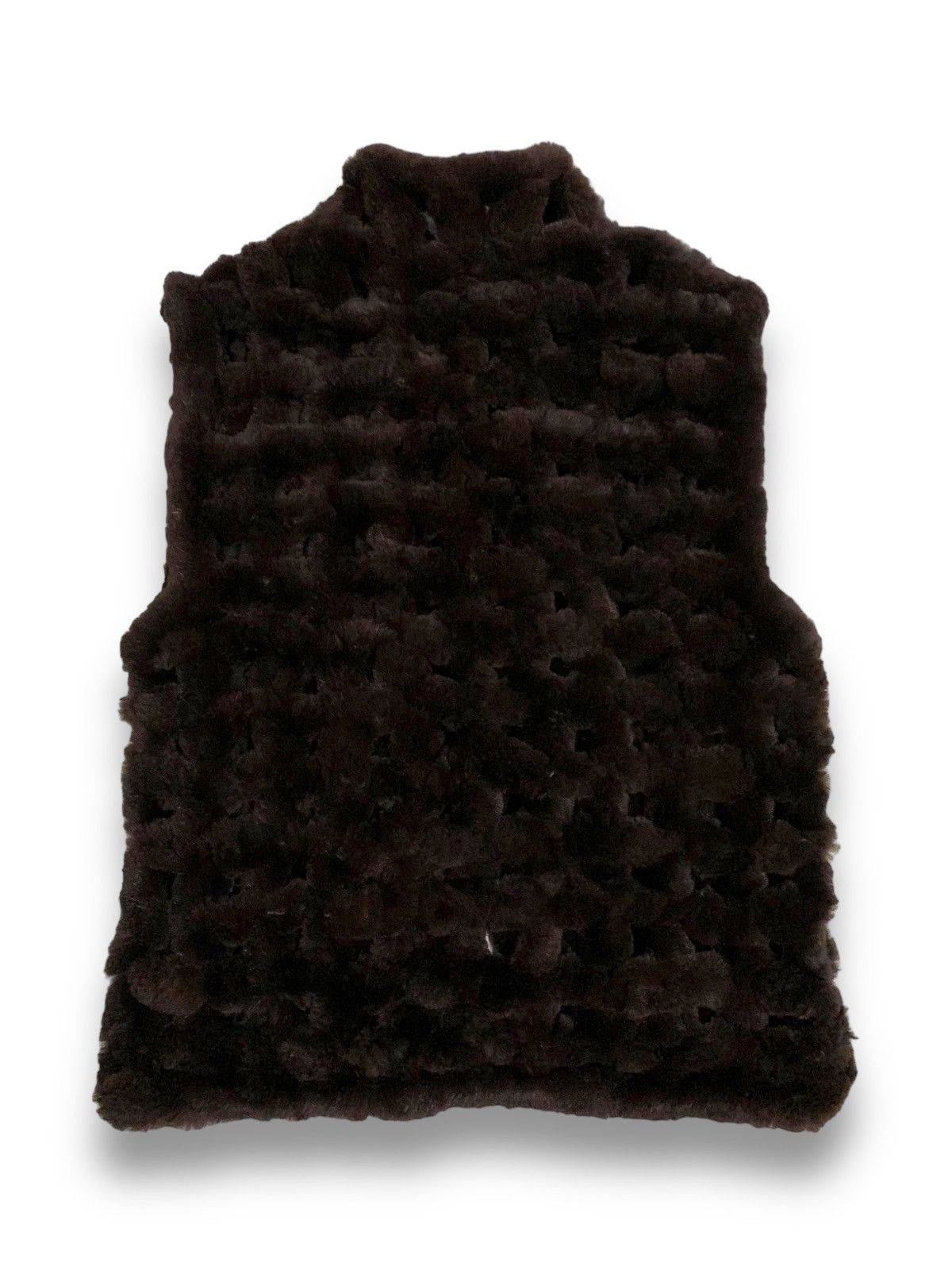Le Grande Bleu (L.G.B.) Japanese Brand Dark Brown Fox Fur Vest like If Six Was Nine Size US S / EU 44-46 / 1 - 2 Thumbnail