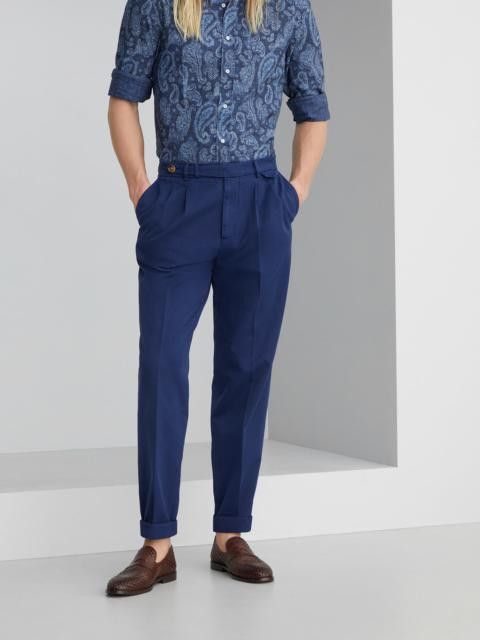 Brunello Cucinelli Dyed Pants in Dark Blue Size US 32 / EU 48 - 1 Thumbnail