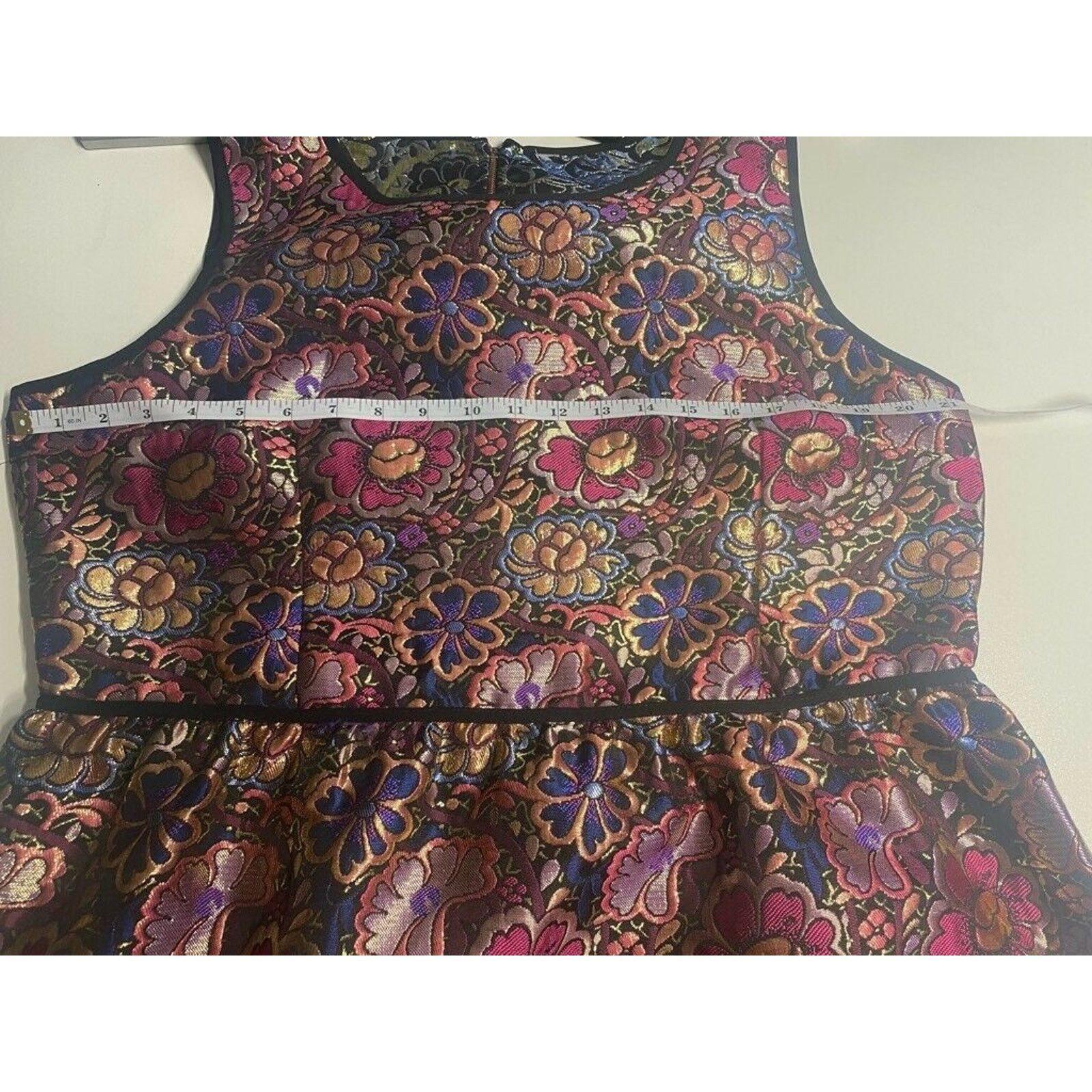 Other Womens A Line Dress Pink Blue Mini Floral XL Dress Size XL / US 12-14 / IT 48-50 - 4 Thumbnail