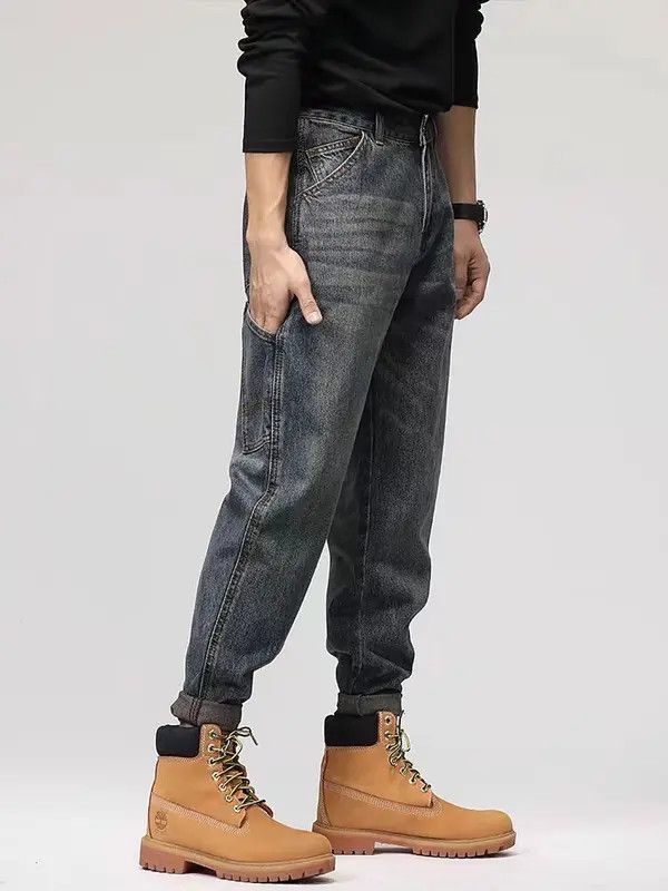 VIBE Vintage high street washed and faded casual jeans Size US 36 / EU 52 - 2 Thumbnail