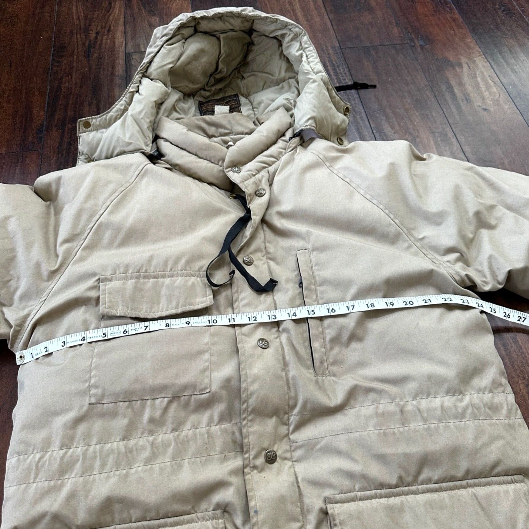 Eddie Bauer VINTAGE Eddie Bauer Down Puffer Parka Jacket Men’s L 70s Brown Zip Long Sleeve Wind-Resistant Mid-Length Size US L / EU 52-54 / 3 - 3 Thumbnail