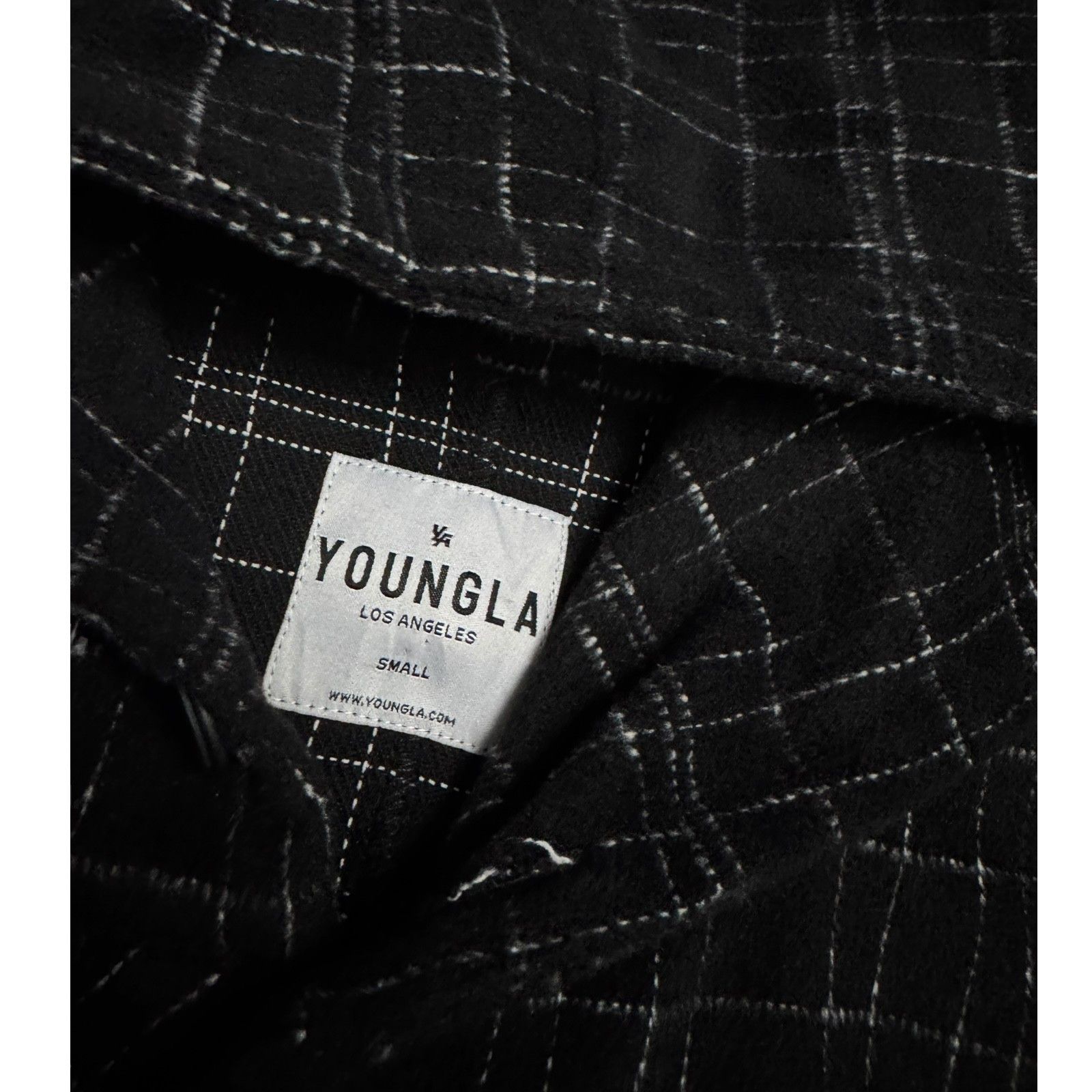 YoungLA YOUNGLA Plaid Soft Hoodie Shacket Designer Jacket Small Size US S / EU 44-46 / 1 - 5 Thumbnail