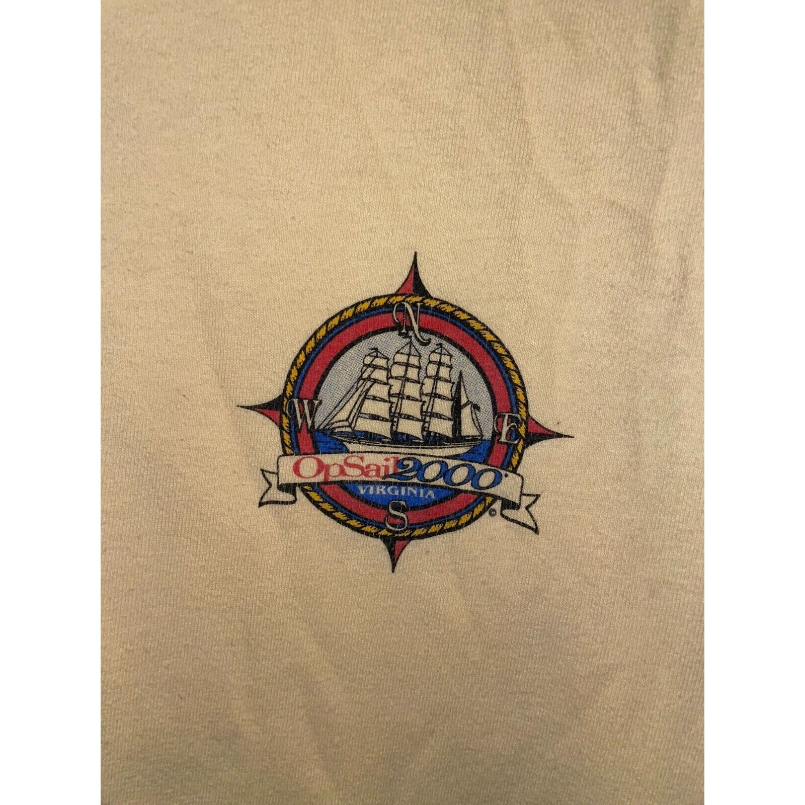 Hanes Vintage Sailing Shirt OP Sail Virginia Fleet Of Ships Ship L Size US L / EU 52-54 / 3 - 4 Thumbnail