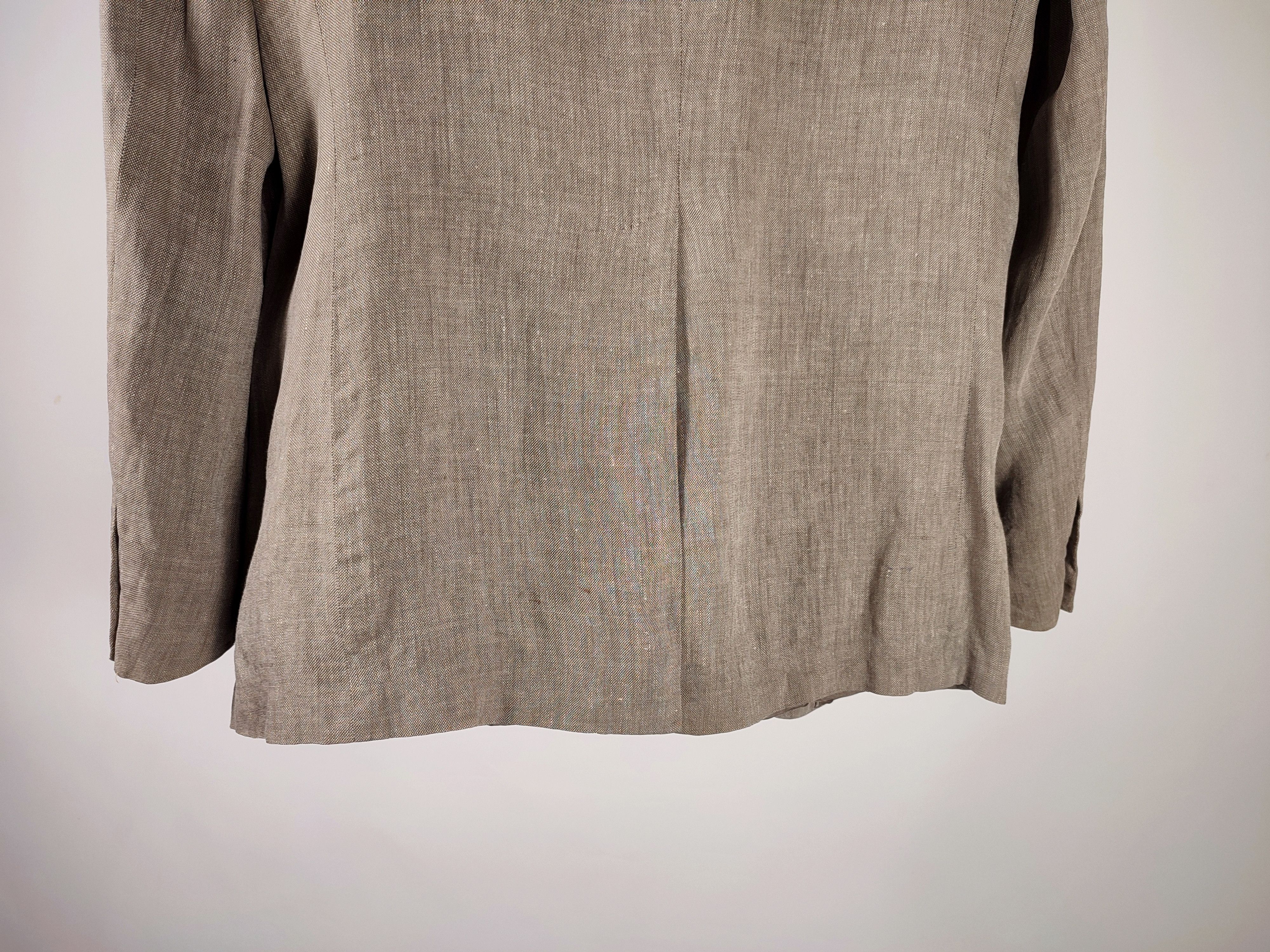Emporio Armani Emporio Armani 2005 Oldschool Linen Blazer Size 50R - 13 Thumbnail