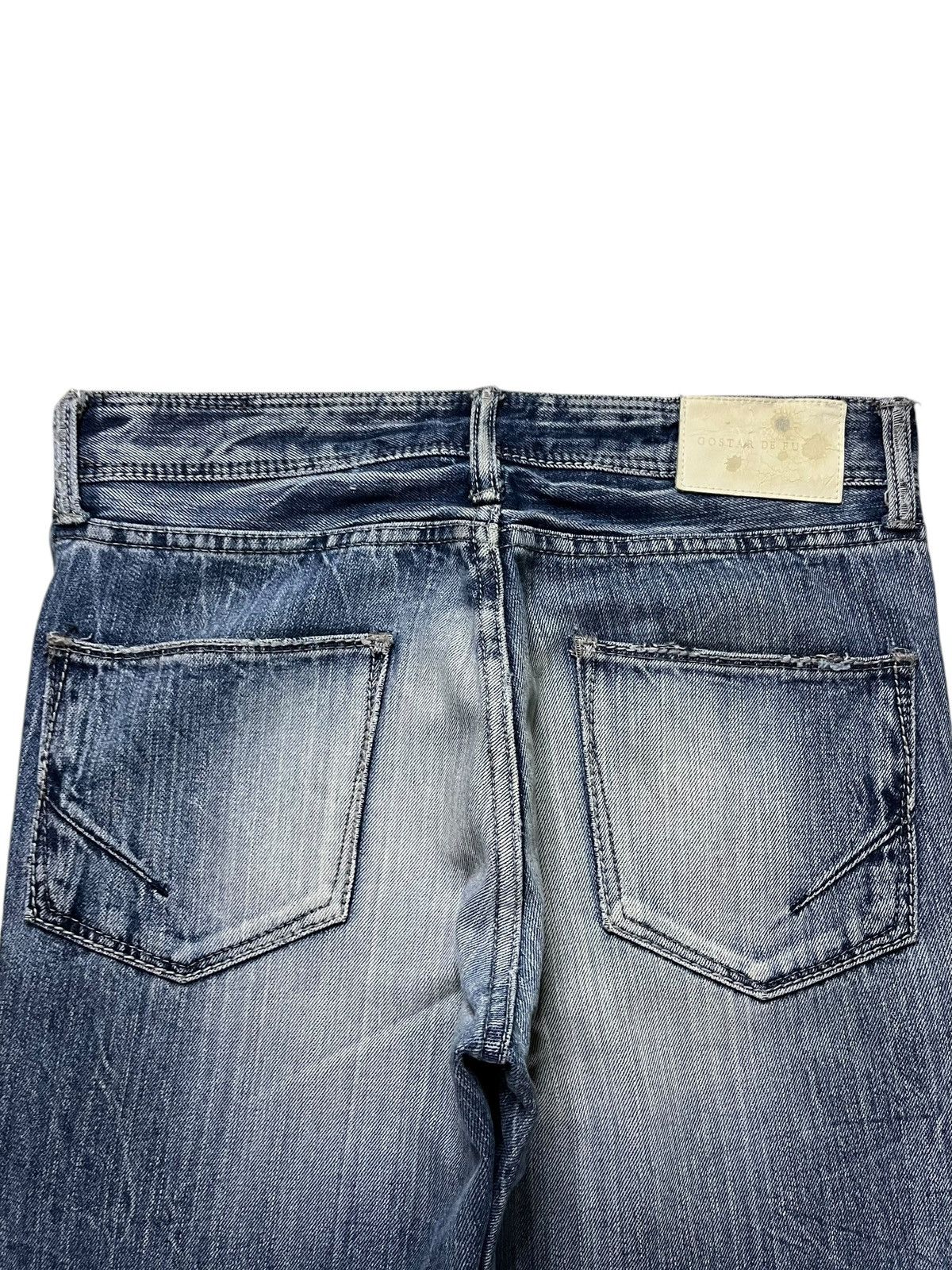 GOSTAR DE FUGA × Japanese Brand Vintage Japanese Fuga Faded Wash Distressed Slim Jeans Size US 31 - 8 Thumbnail