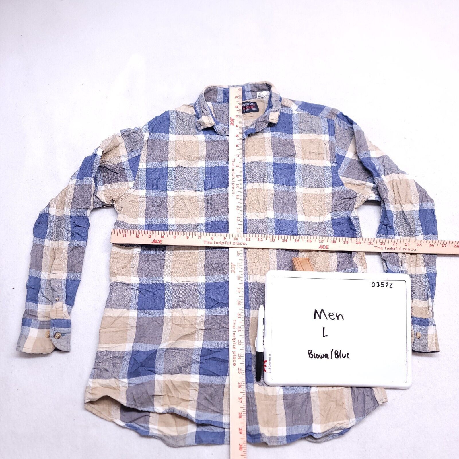 McGregor McGregor Classic Buffalo Check Flannel Shirt Men Size L Blue Size US L / EU 52-54 / 3 - 6 Thumbnail