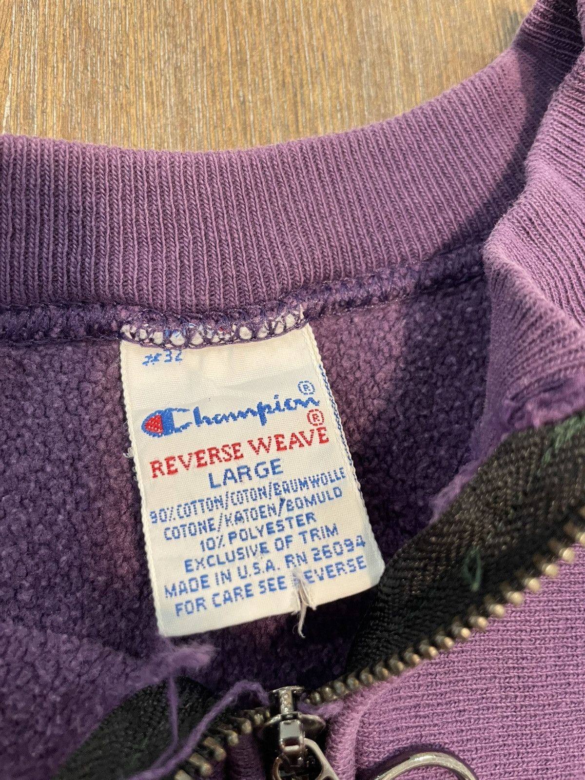 Champion Champion x Vanson Leathers Reverse Weave Halfzipper Size L / US 10 / IT 46 - 6 Thumbnail