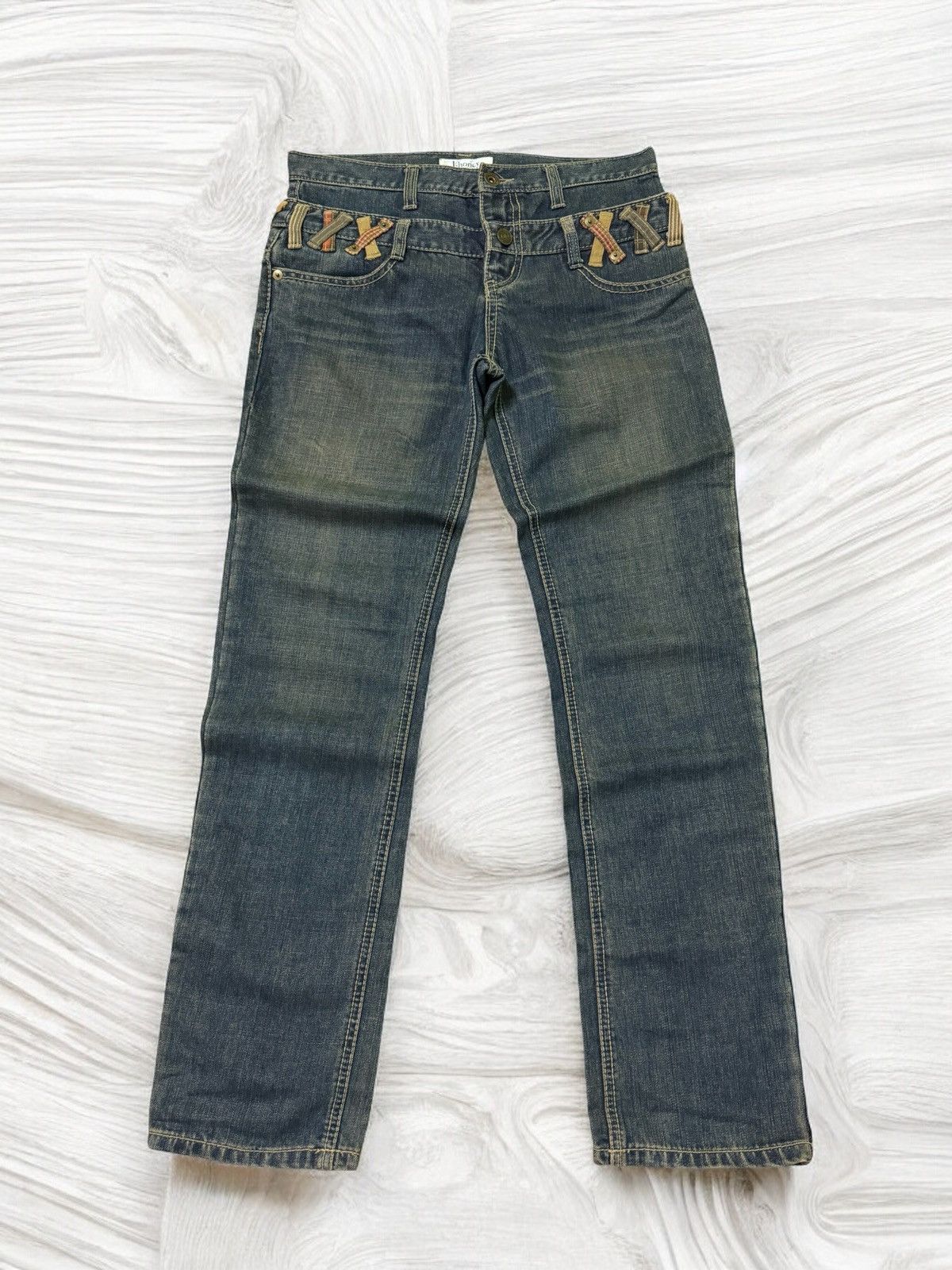 Hysteric Glamour × Japanese Brand Vintage Double Waist J-Honey Junya Watanabe Style Denim Size US 29 - 1 Thumbnail