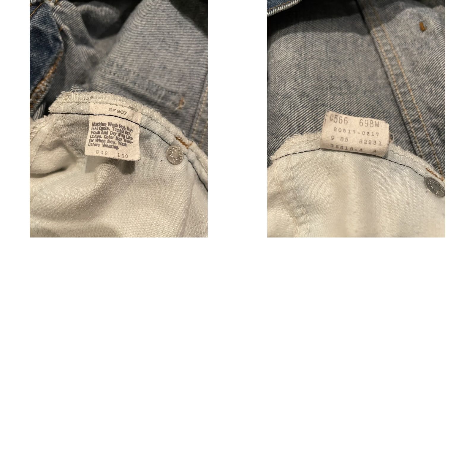 Levi's VINTAGE Levi's 517 Jeans Bootcut Denim 42x30 20517 0217 USA Men Blue 80s 90s 70s 5-Pocket N/A Shirt Size US 42 / EU 58 - 8 Thumbnail