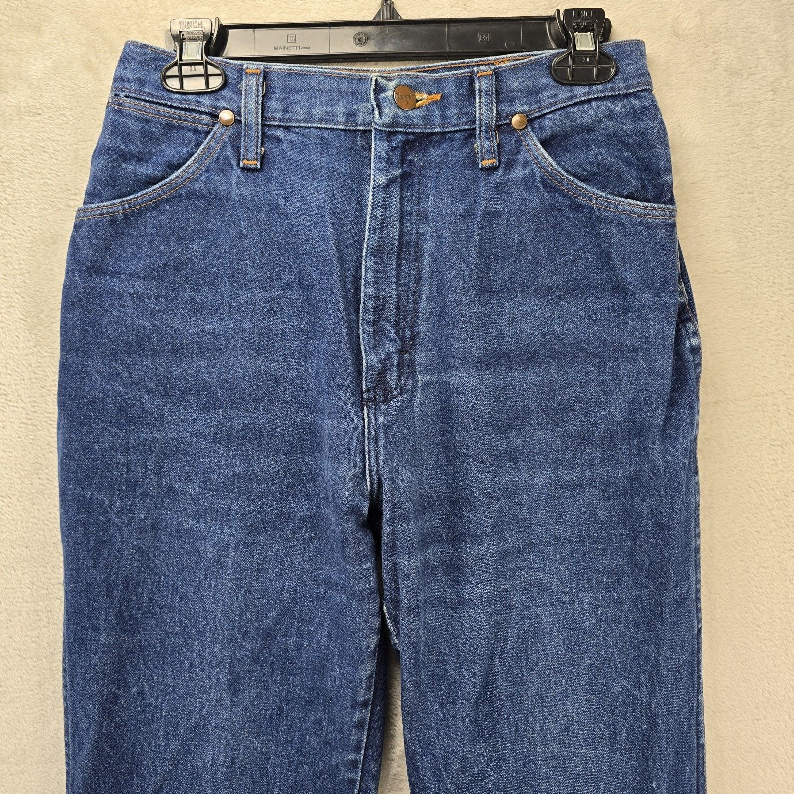 Wrangler Vtg 70s Wrangler 13MWZ Jeans Womens 12 (28x31) Scovill USA Size 34" / US 12 / IT 48 - 2 Thumbnail
