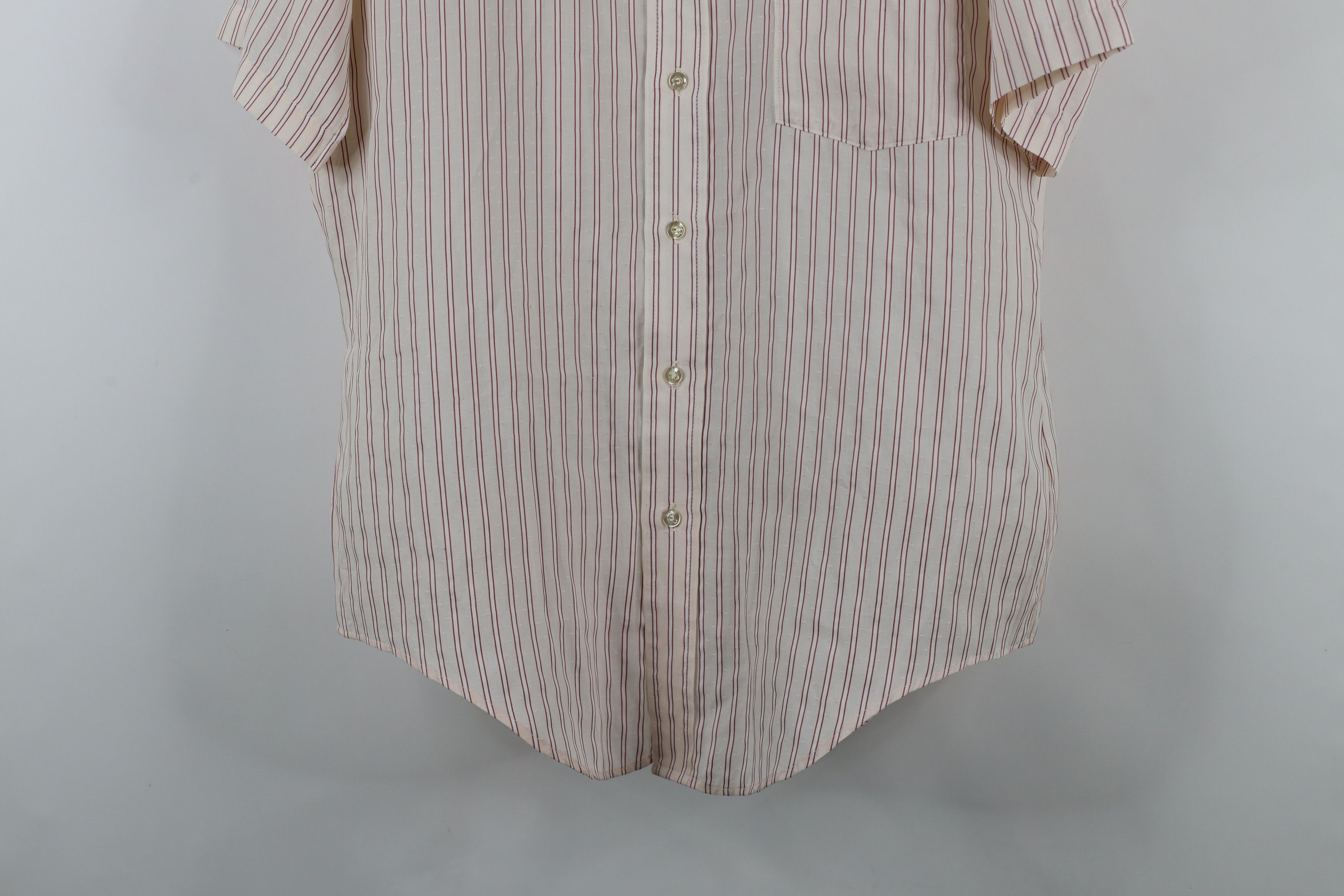 Vintage Vintage 70s Streetwear Striped Short Sleeve Button Shirt USA Size US L / EU 52-54 / 3 - 3 Thumbnail