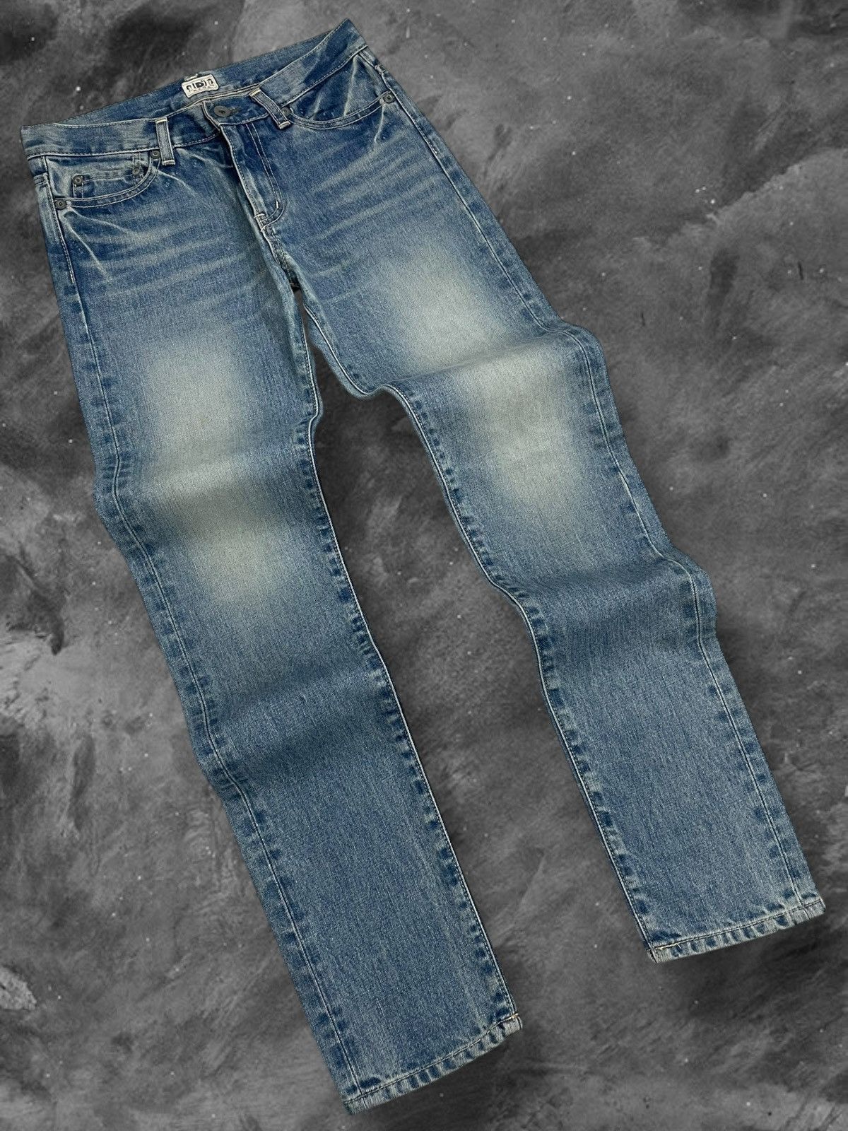 Hysteric Glamour Vintage 1990s Designer Japan Blue Blue Street Style Denim Size US 27 - 2 Thumbnail
