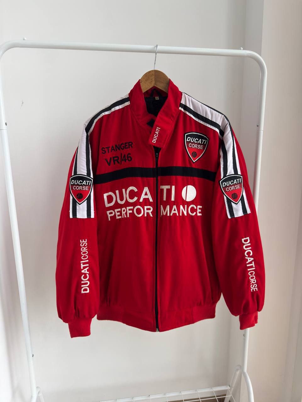 Ducati DUCATI CORSE PERFOMANCE RACING VINTAGE BOMBER JACKET STANGER Size US L / EU 52-54 / 3 - 3 Thumbnail
