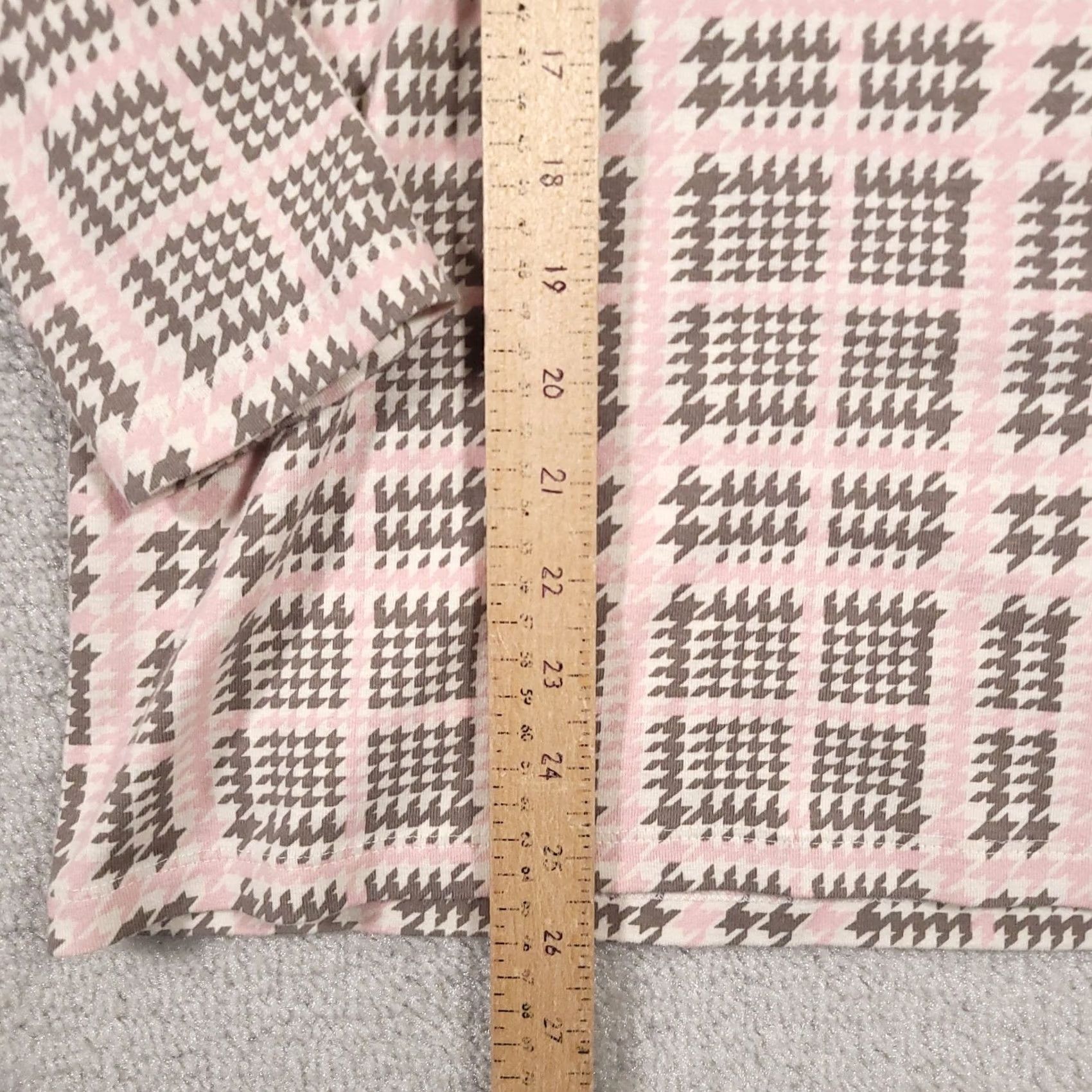 Vintage Chico's Tee Shirt Women's XL Long Sleeve Round Neck Geometric Casual Pink Cotton Knit Regular Imported Size XL / US 12-14 / IT 48-50 - 7 Thumbnail