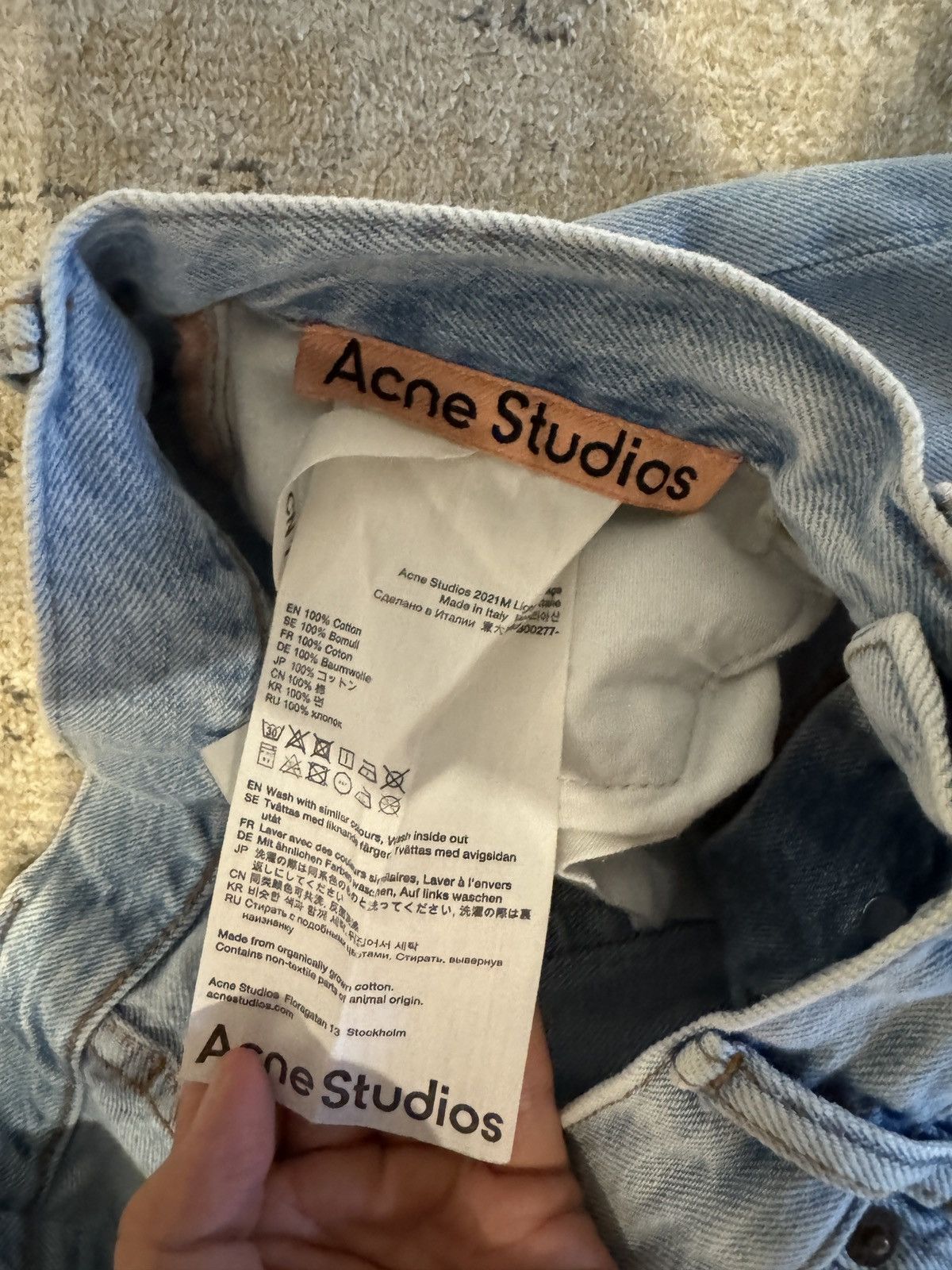 Acne Studios Acne Studios 2011M Light Blue Vintage Size US 29 - 6 Thumbnail