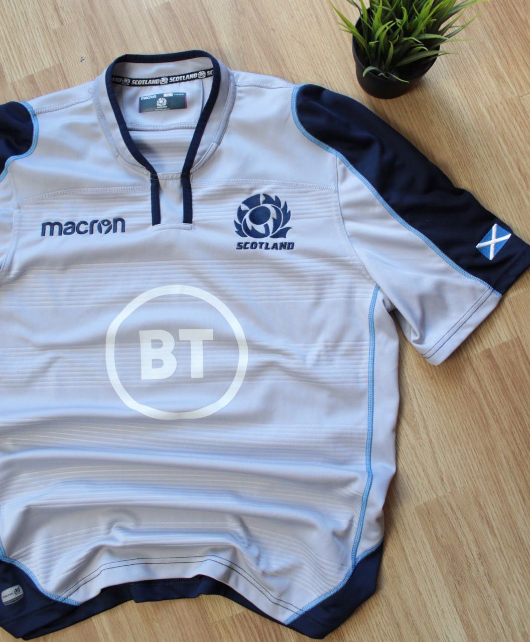 Macron 🔥 Scotland 2018 2019 Rugby Union Macron BT Jersey T Shirt Size US L / EU 52-54 / 3 - 2 Thumbnail