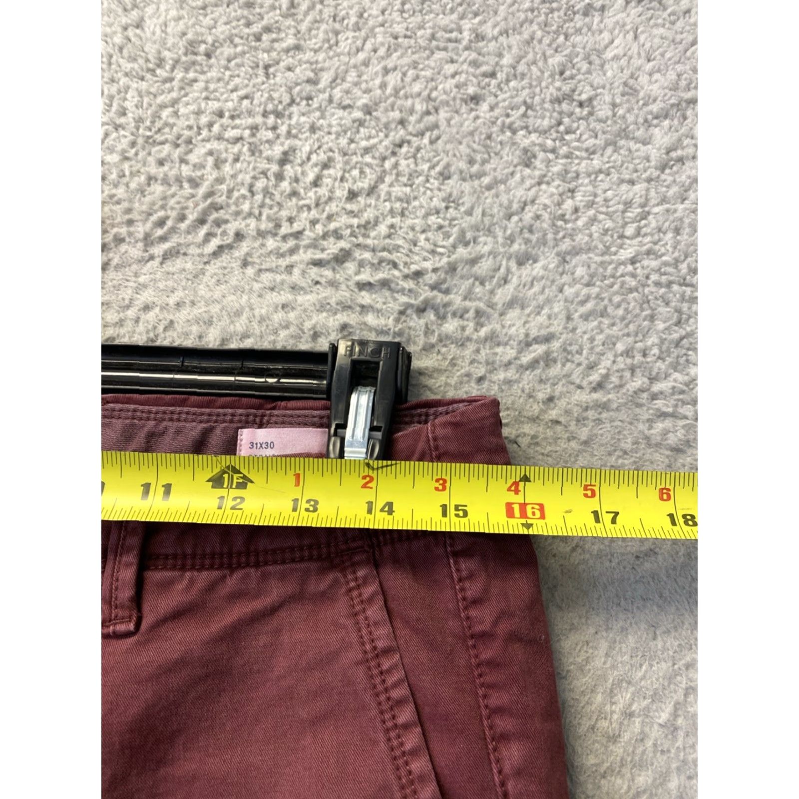 Gap Gap Mens Chino Pants Slim Fit 31X30 Red Twill Stretch /0246 Size US 31 - 4 Thumbnail