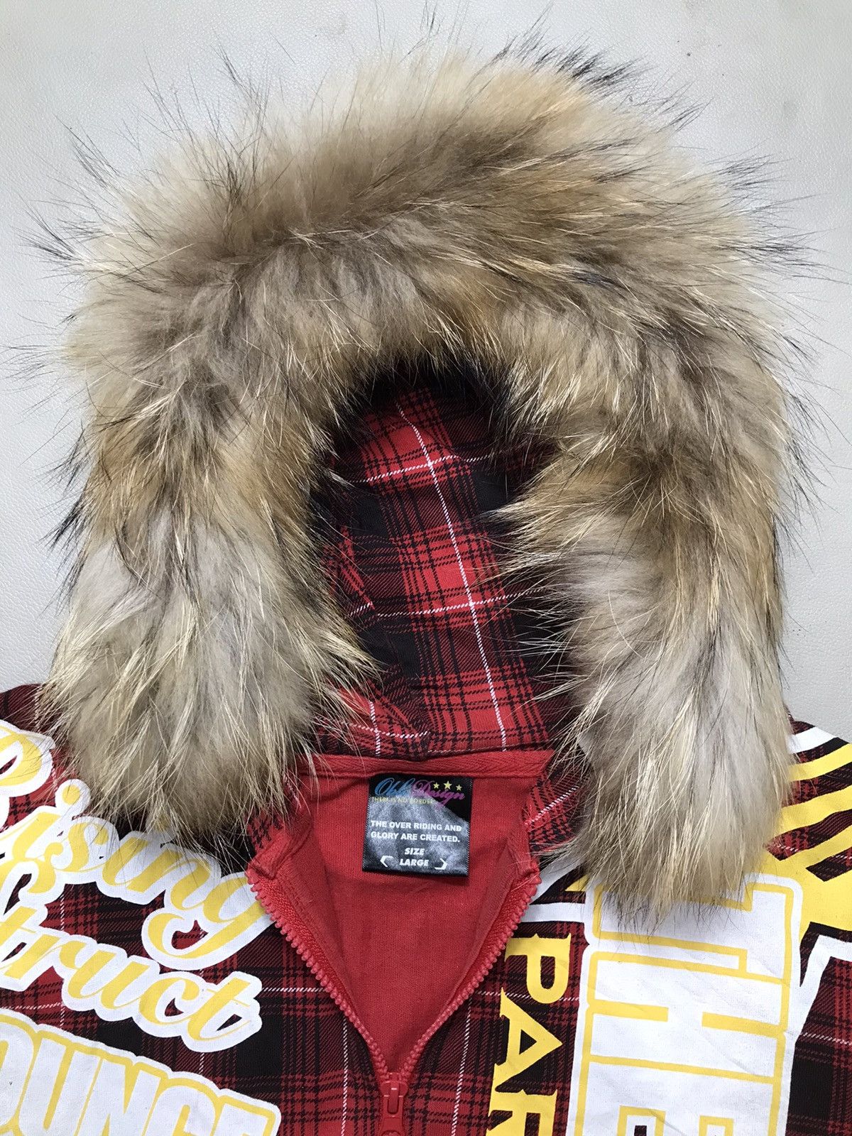 Hysteric Glamour Crazy Poem zip fur hoodie ifsix lgb y2k style Size US L / EU 52-54 / 3 - 3 Thumbnail