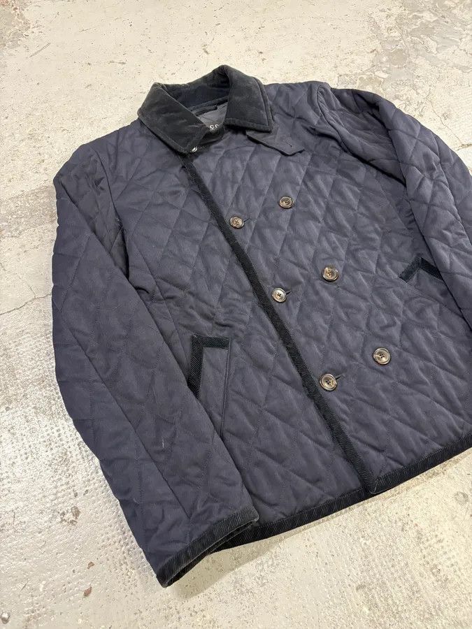 Gucci 2000s Gucci Navy Asymmetrical Quilted Officer Jacket Size US S / EU 44-46 / 1 - 5 Thumbnail