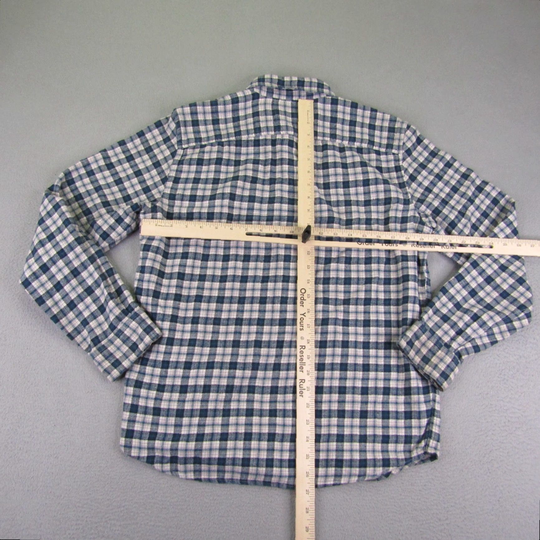 Gap VINTAGE Gap Flannel Shirt Men Medium Long Sleeve Button-Up Casual Outdoor Cotton Plaid Blue 90s Mens Size US M / EU 48-50 / 2 - 7 Thumbnail