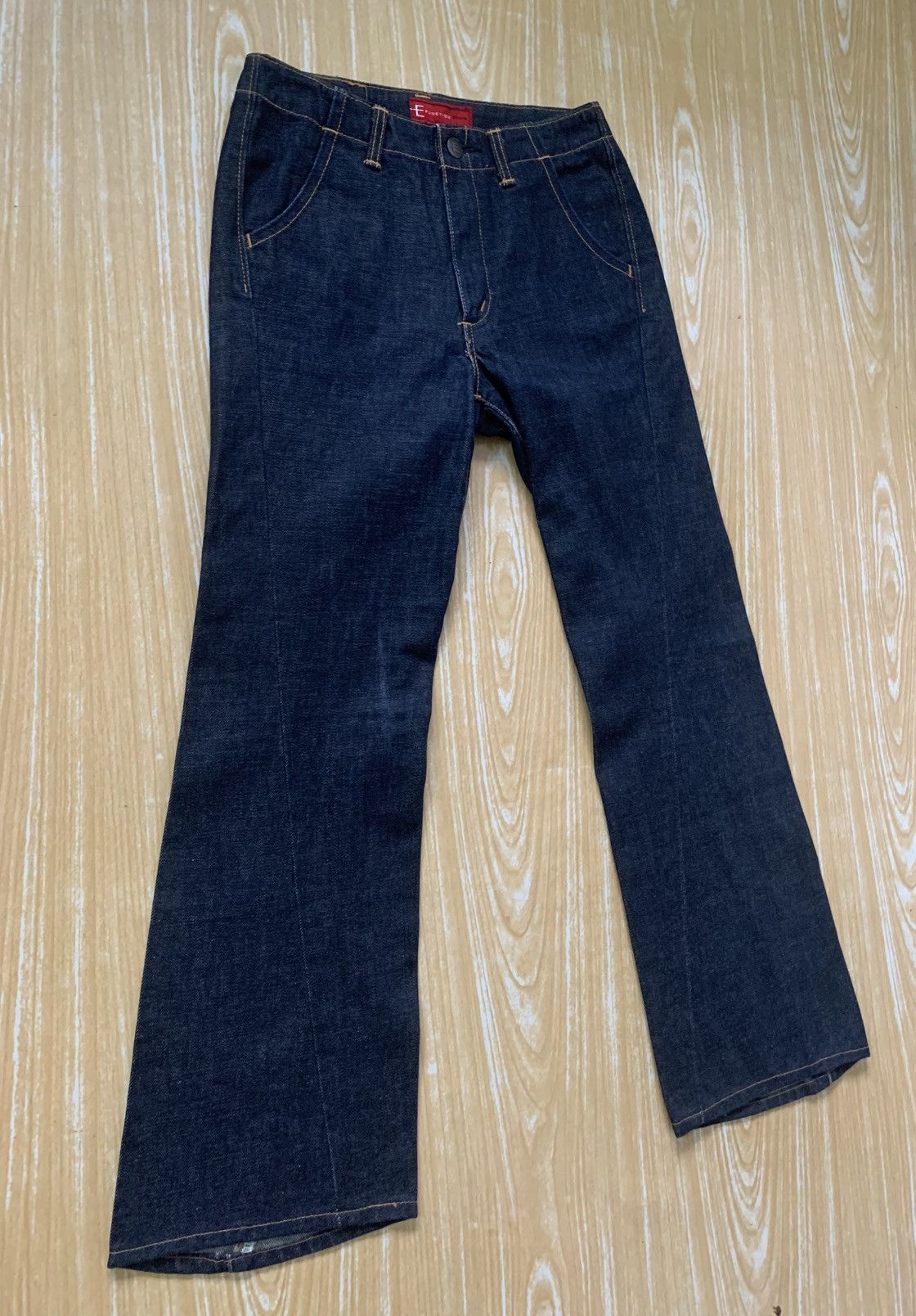 Edwin × Japanese Brand 🔥 Edwin E Function For Youth Flare Denim Jeans Pants Size 25" / US 0 / IT 36 - 4 Thumbnail