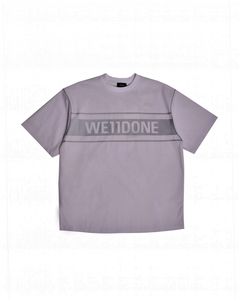 We11Done Oversized Big Logo Spell Out Brown T-Shirt WellDone Men's