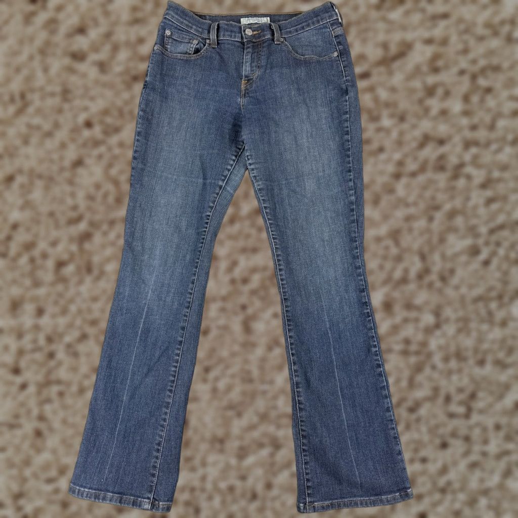 Levi's Levis 515 Jeans Women Blue Denim Bootcut Mid Rise 28x31 Cotton Blend 6 Regular Size 28" / US 6 / IT 42 - 1 Thumbnail