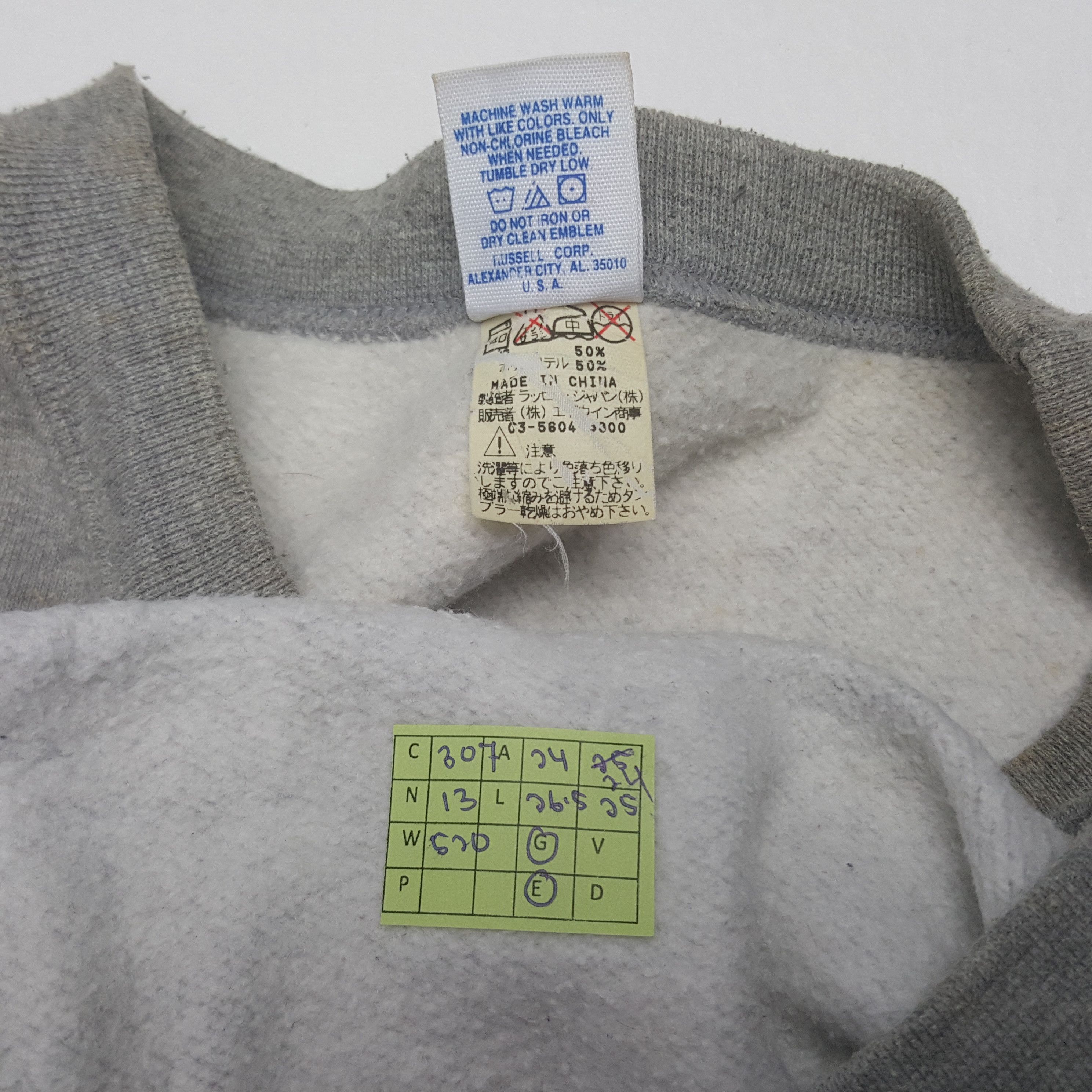 Russell Athletic Vintage American State Maps Art Russell Sweatshirt C307N13 Size US L / EU 52-54 / 3 - 8 Thumbnail