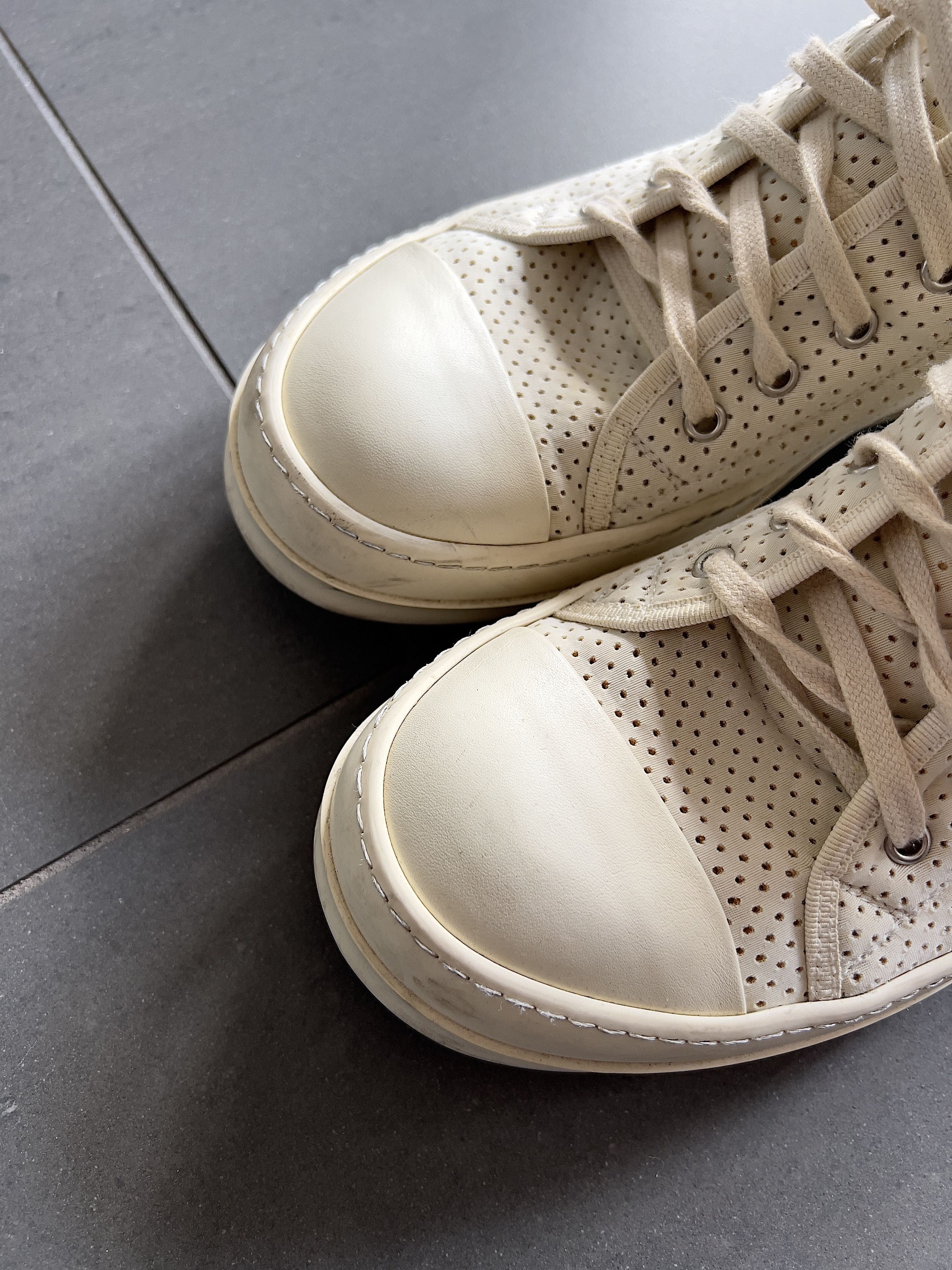 Rick Owens Rick Owens DRKSHDW Milk Low Top Ramones Size US 9 / EU 42 - 3 Thumbnail