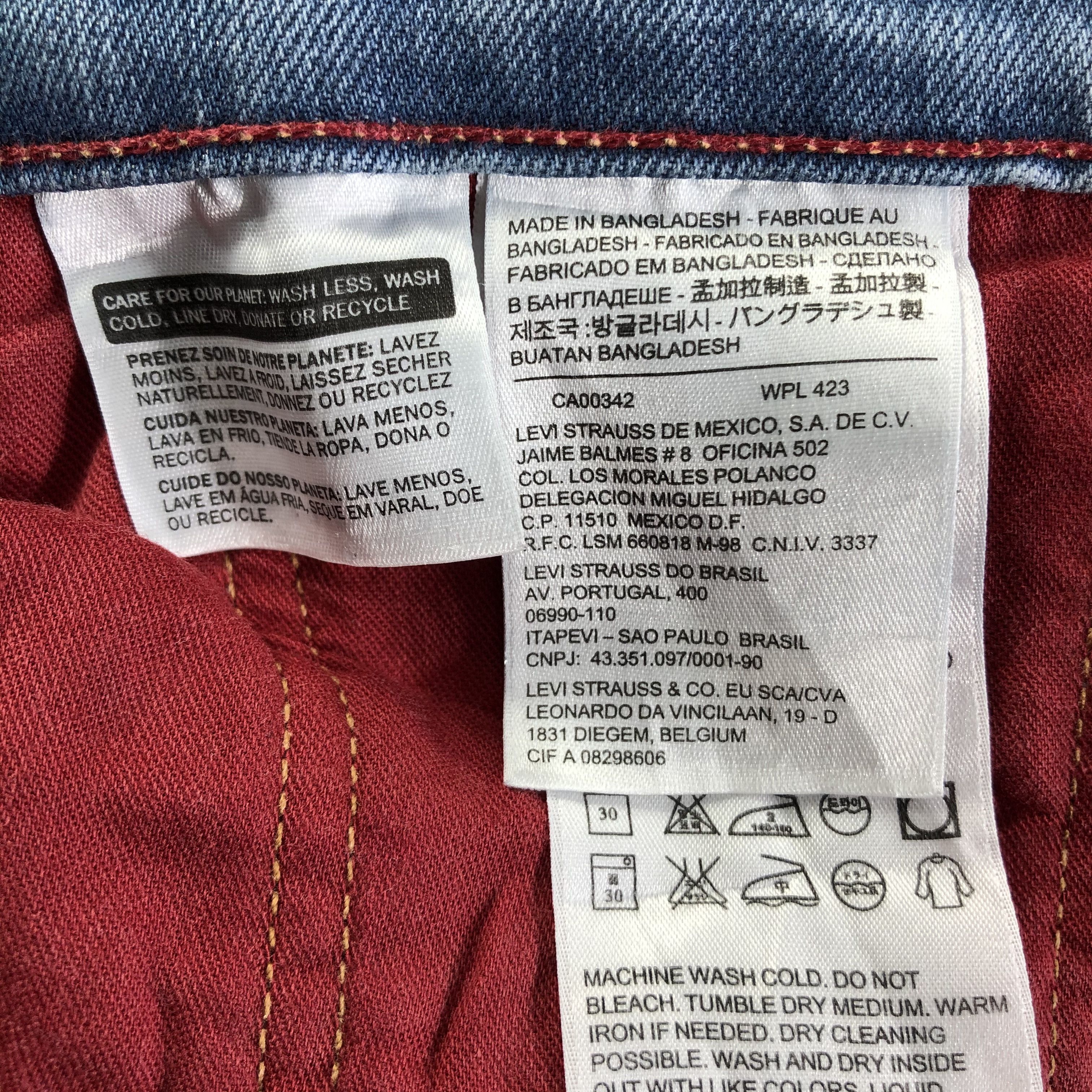 Levi's Vintage Light Wash Levis 513 Jeans-J3451 Size US 36 / EU 52 - 9 Thumbnail