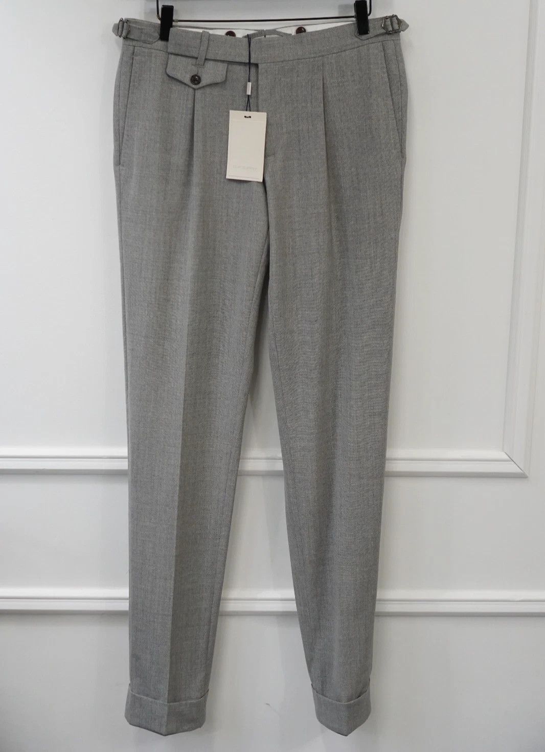 Suitsupply Men Suitsupply Pants Brentwood Grey Wool Size UK/US36 Size 36R - 1 Thumbnail