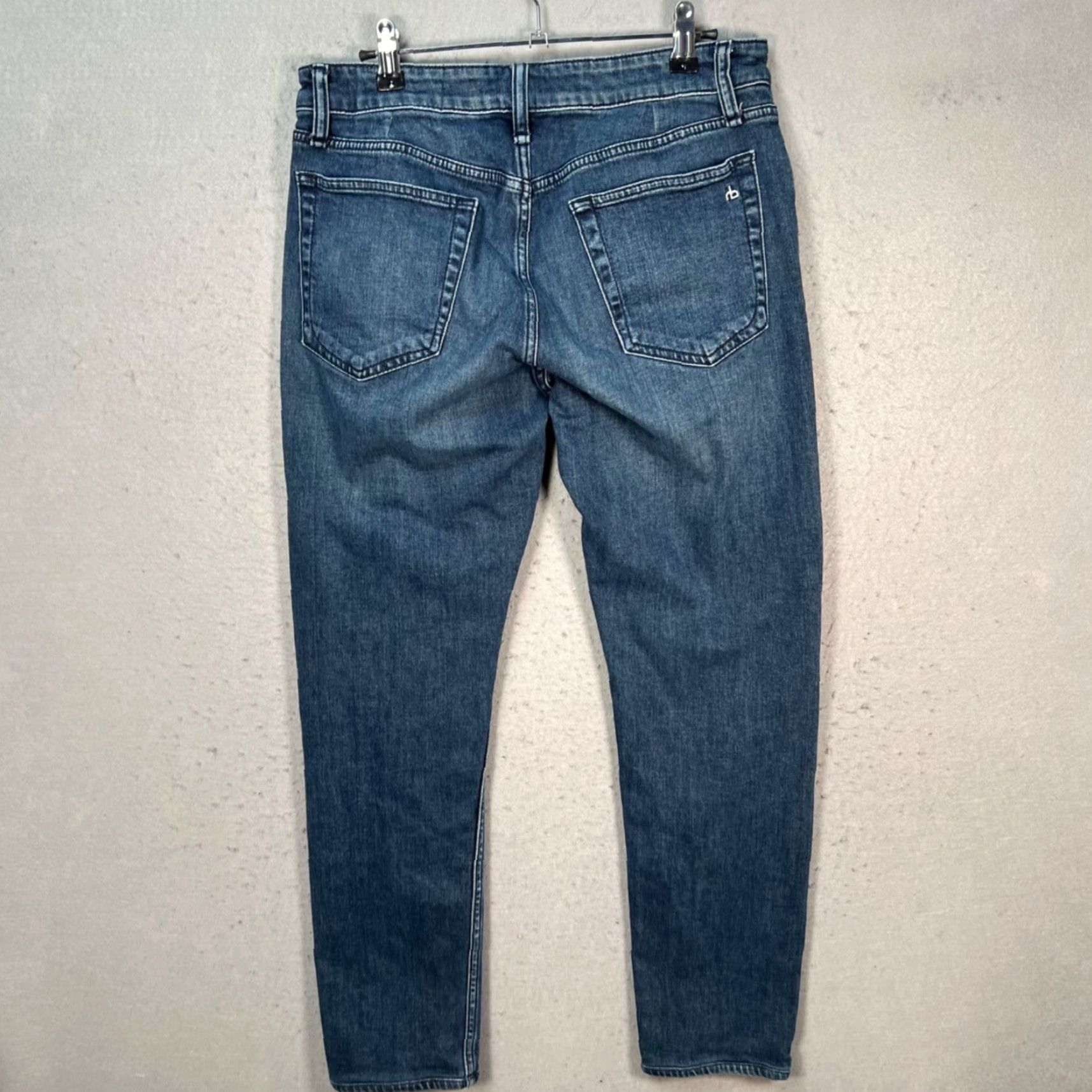 Rag & Bone Rag & Bone Jeans Slim Fit 30 x 30 Denim Blue 5-Pocket Mens Adults Regular Size 30 Inseam 30 Button Closure Blue Denim Straight Style Vintage No? Size US 30 / EU 46 - 2 Thumbnail