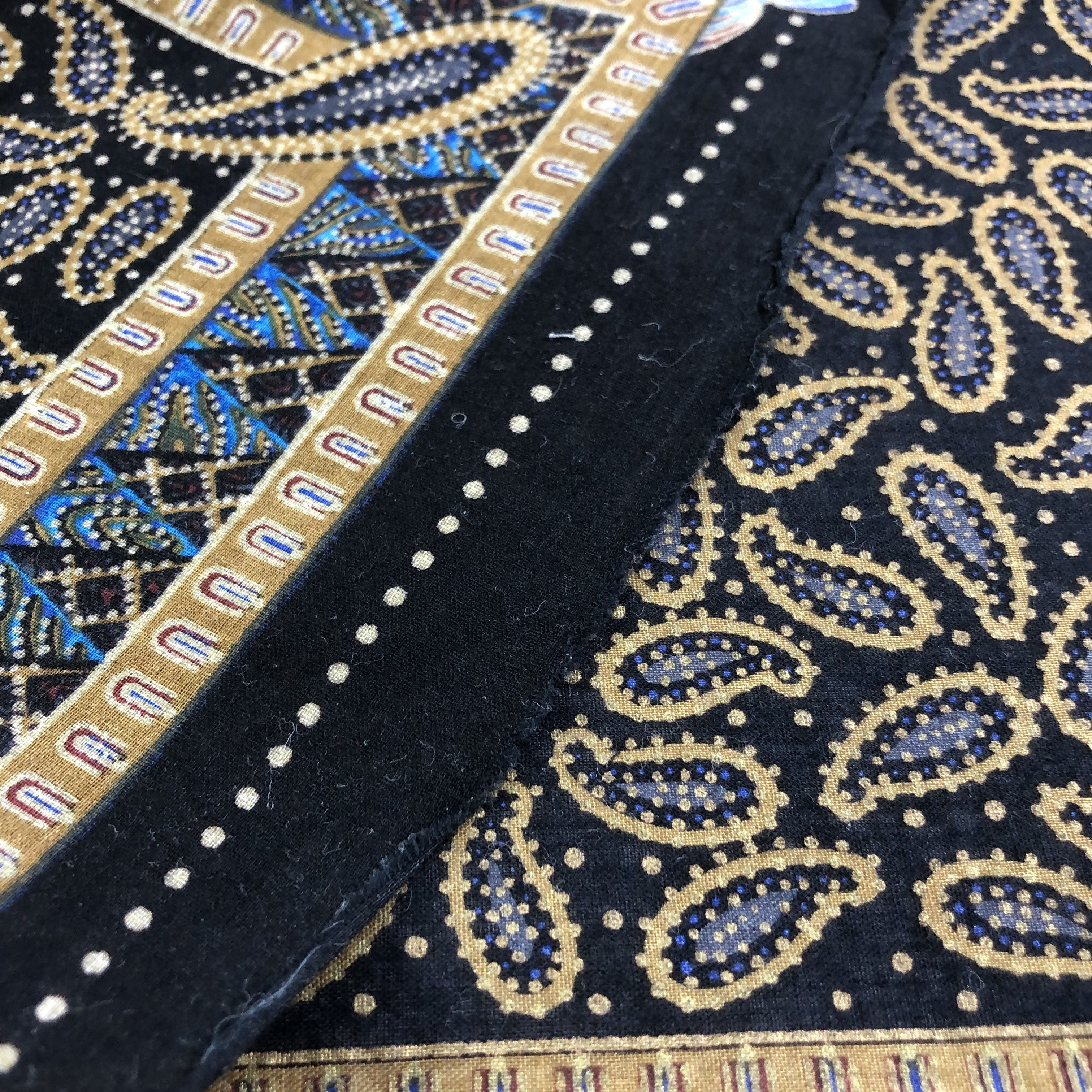 Japanese Brand Yukiko Hanai Paisley Handkerchief Neckerchief Bandana H1724 Size ONE SIZE - 6 Thumbnail