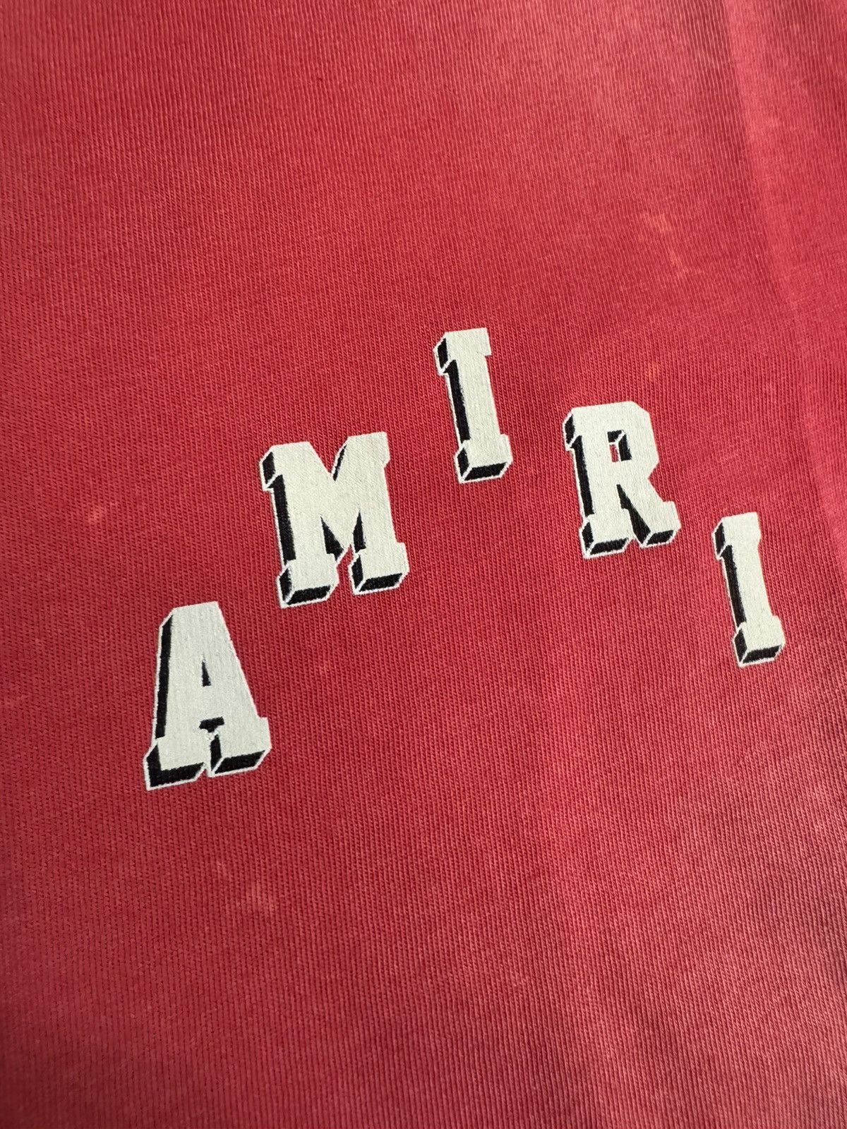 Amiri Amiri Red Collegiate Tee Size US L / EU 52-54 / 3 - 4 Thumbnail
