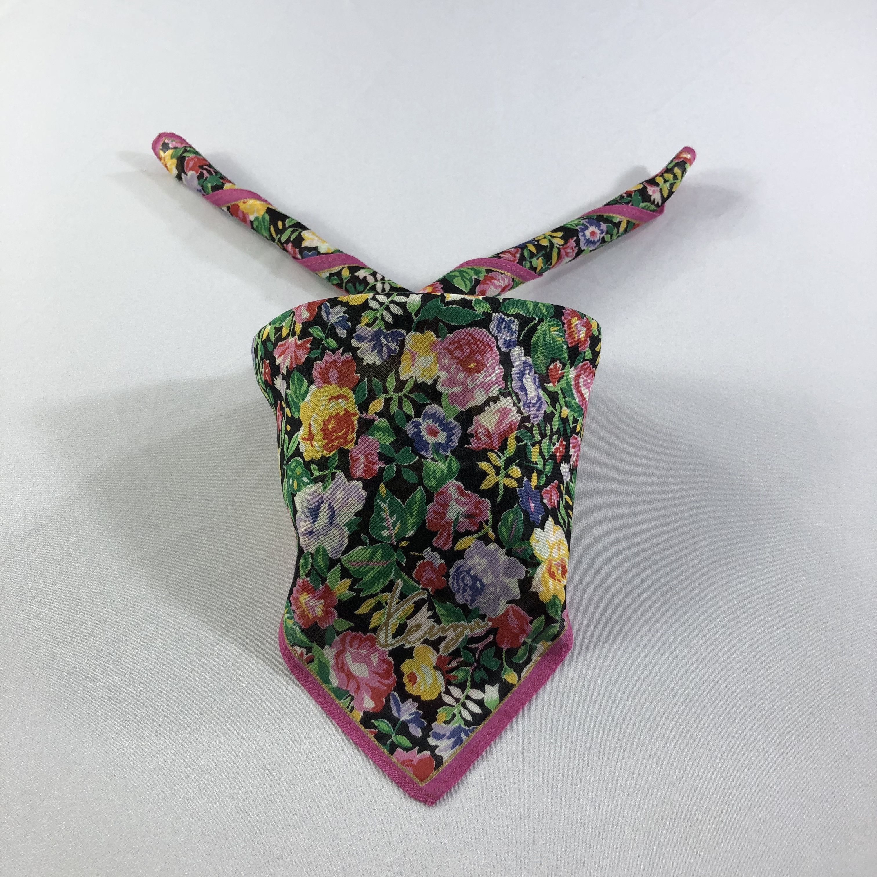 Kenzo Kenzo Floral Handkerchief Neckerchief Bandana H1821 Size ONE SIZE - 1 Thumbnail
