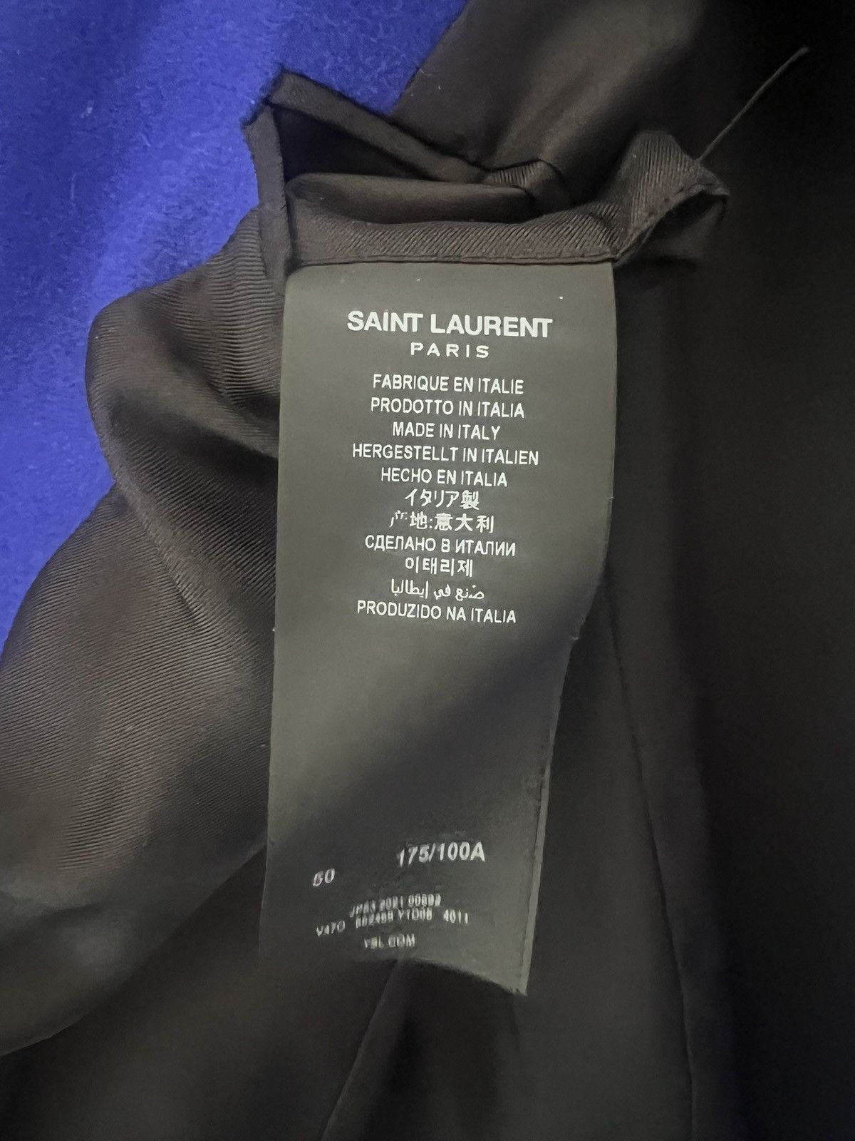 Saint Laurent Paris Blue blazer Saint Laurent with gold buttons size 50 rare Size 50R - 6 Thumbnail